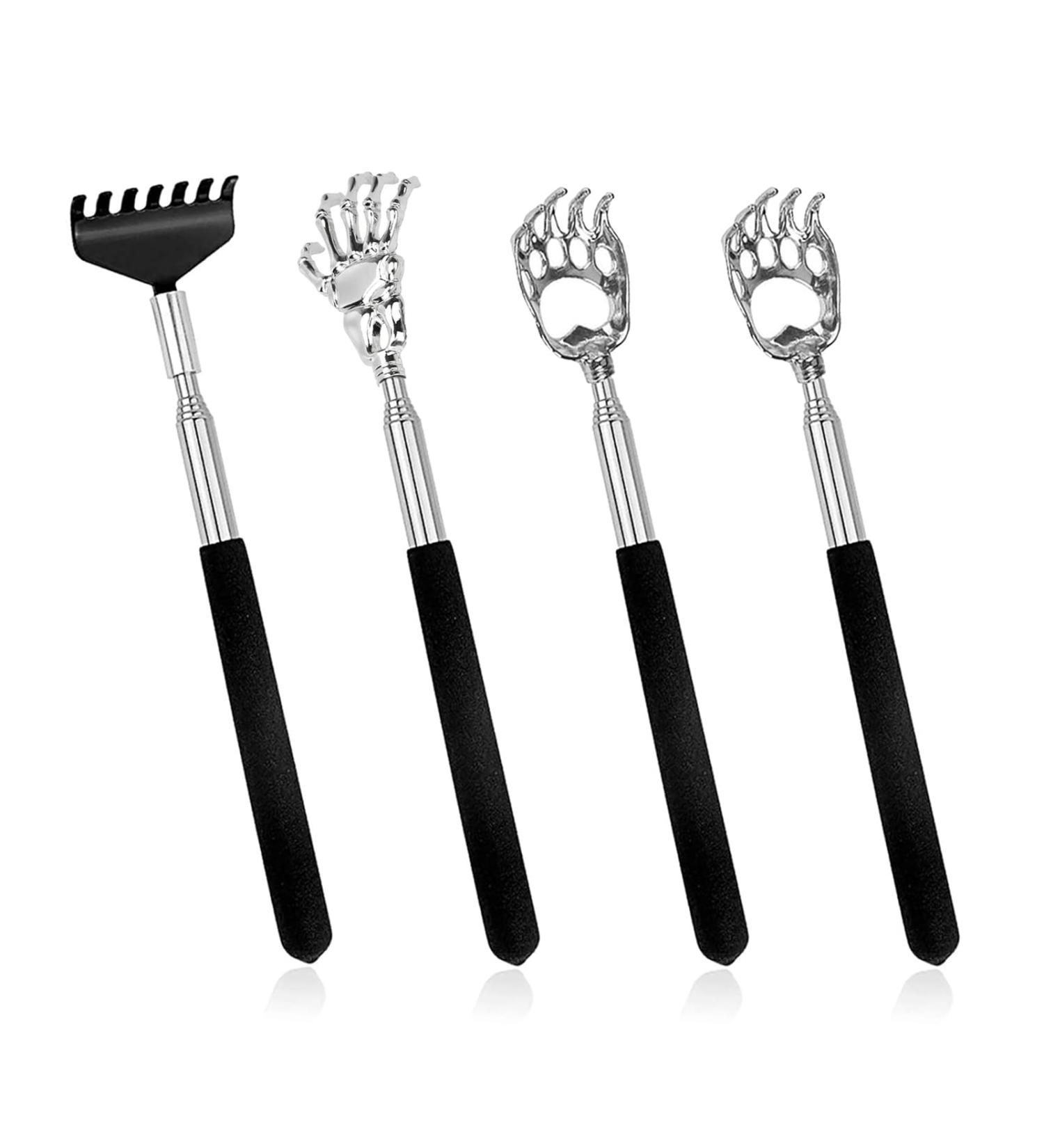 4-Piece Telescopic Back Scratcher Set - Wooden Handheld & Extending Scratchers for Itchy Backs - Perfect for All Ages - Buy Online on GoSupps.com