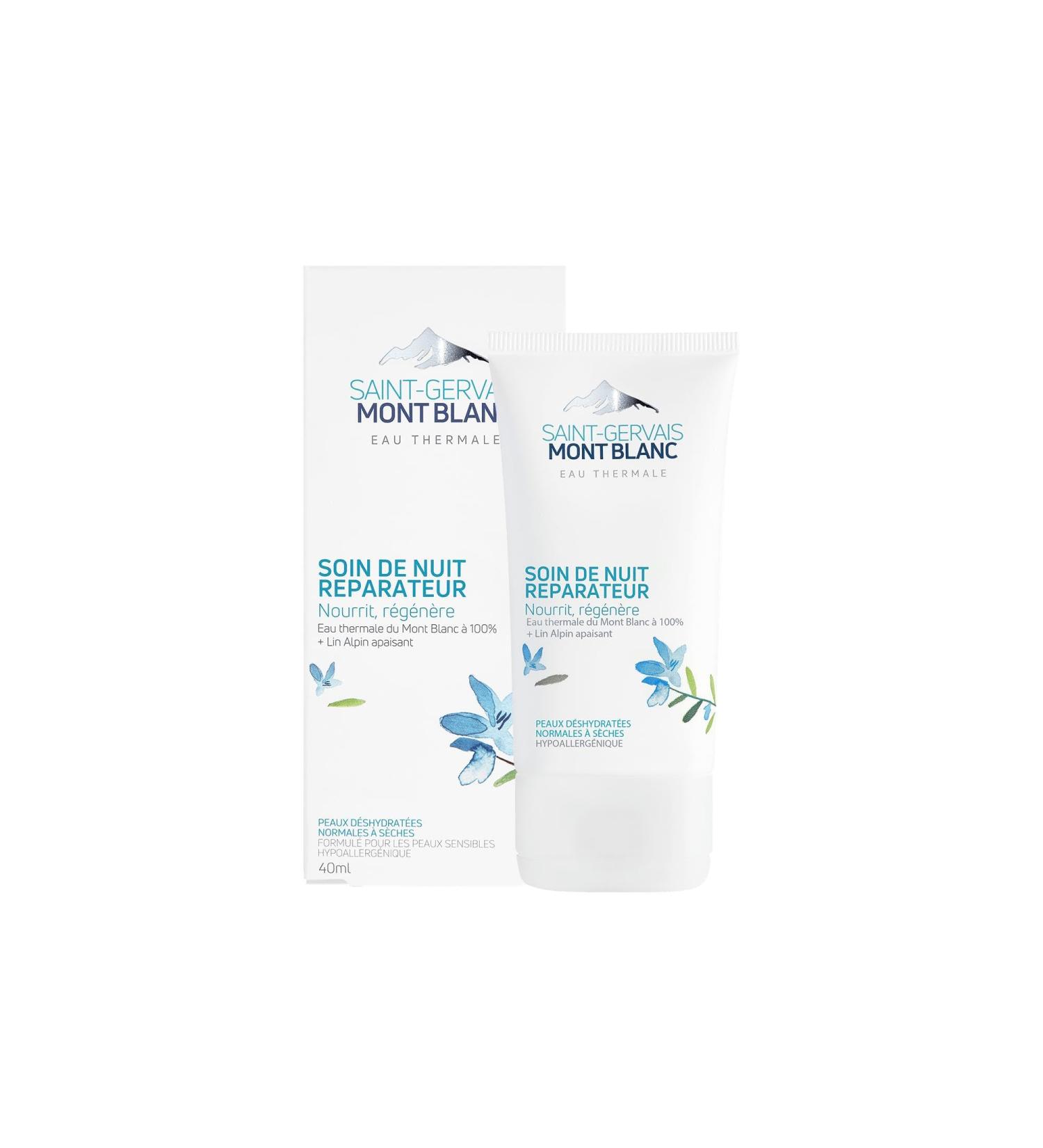 Saint-Gervais Mont Blanc - Regenerating Nourishing Night Care - Dry to Very Dry Skin - 40 ml - Buy Online on GoSupps.com