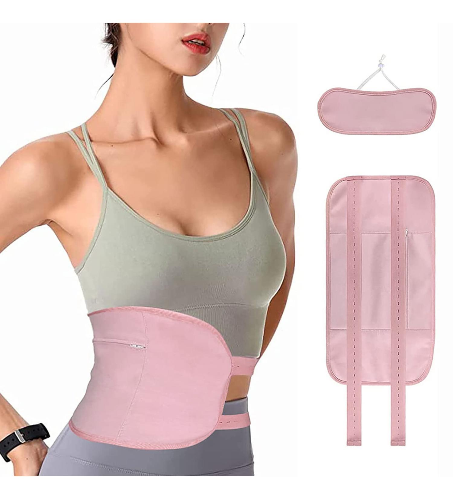 Yolispa 2 Pack Castor Oil Pack Wraps for Liver Detox - Reusable Anti-Oil Leak Waist & Neck Wraps - Rose - Buy Online on GoSupps.com
