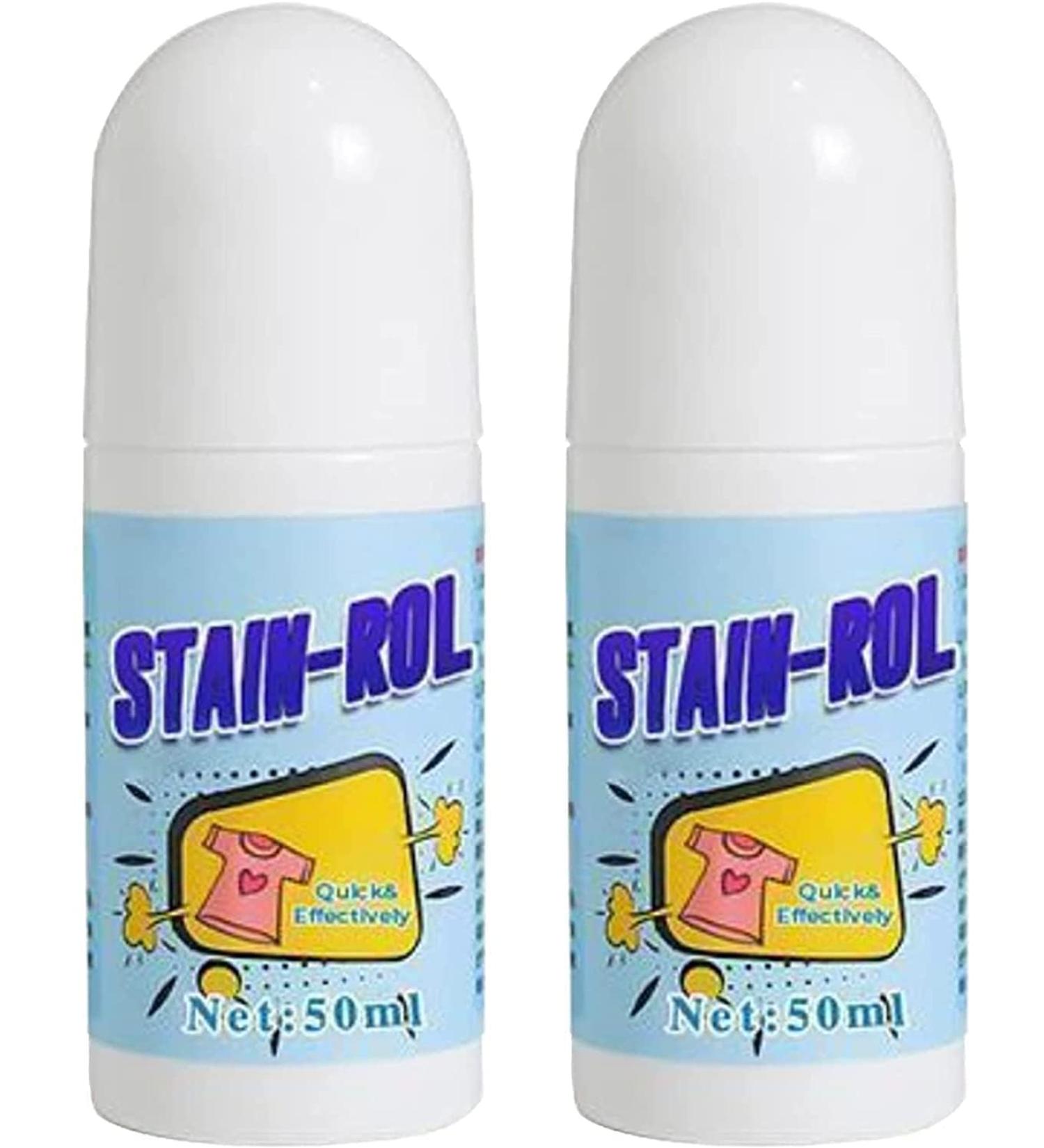 Emergency Stain Remover Roller-ball Cleaner - Magic Stain Remover Rolling Bead Portable Clothes Stain Remover-Roll Bead Design No-wash Instant Stain Remover Pen Effectively Remove (2 Pcs) - Buy Online on GoSupps.com