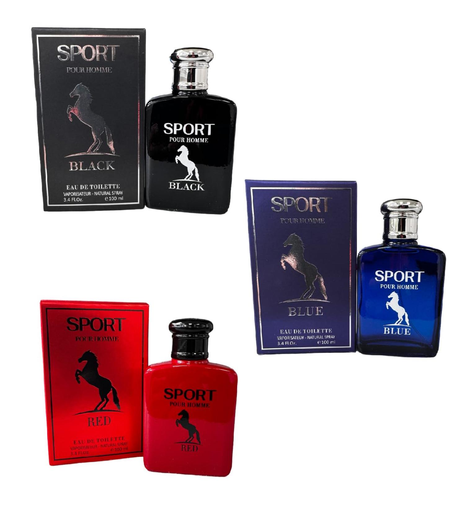 Macarena SPORT COLLECTION BLUE RED BLACK/EAU THE TOILETTTE SPRAY 3 PCS SET / 3.4 oz each - Buy Online on GoSupps.com