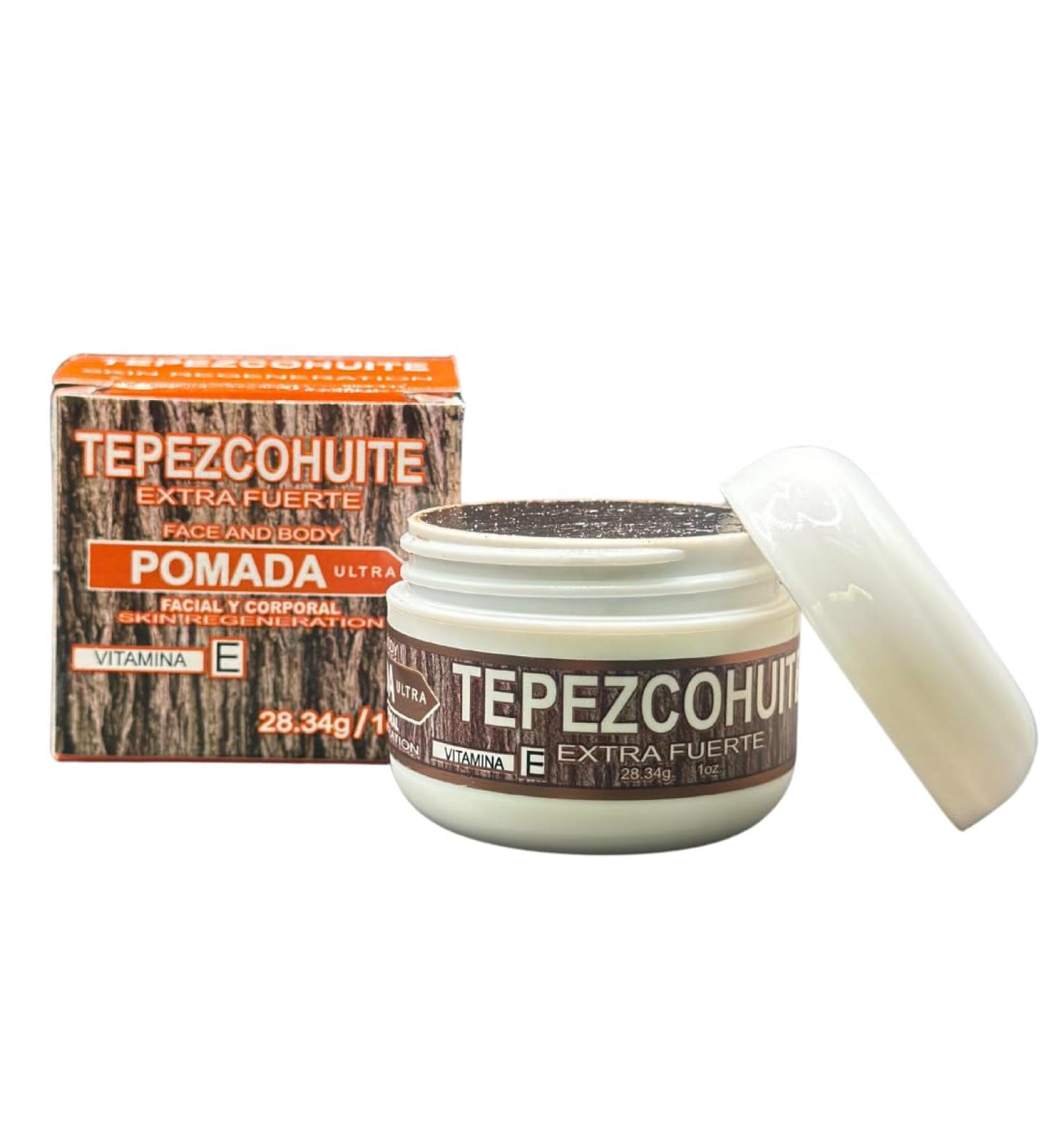 Tepezcohuite Pomada Extra Fuerte (28.34g) - Vitamin E Face & Body Cream | Intensive Treatment for Skin Health - Buy Online on GoSupps.com