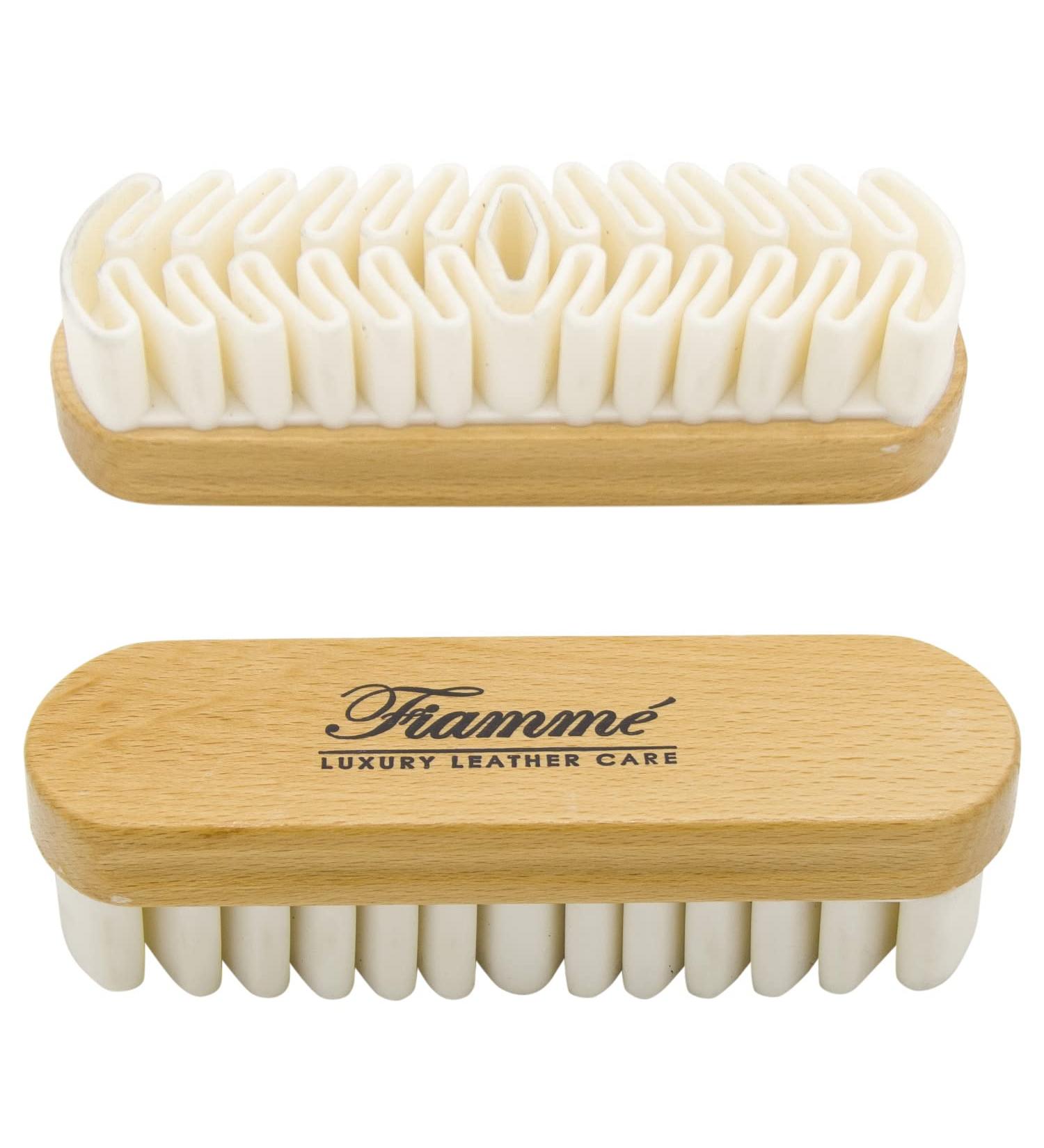 Suede Brush for Cleaning Suede & Nubuck on Boots, Shoes, Jackets - Fiamme Luxury Leather Care - Buy Online on GoSupps.com