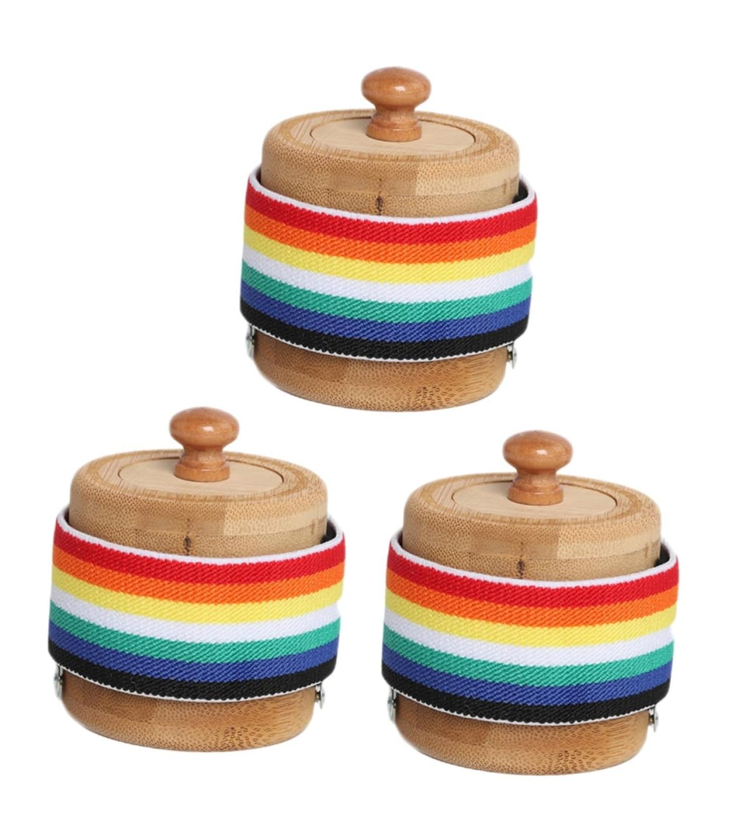 HOMSFOU 3pcs Moxibustion Box Set - Metal & Bamboo Heat Tanks for Foot Treatment | Moxa Holder & Cone Burner in Various Colors - Buy Online on GoSupps.com