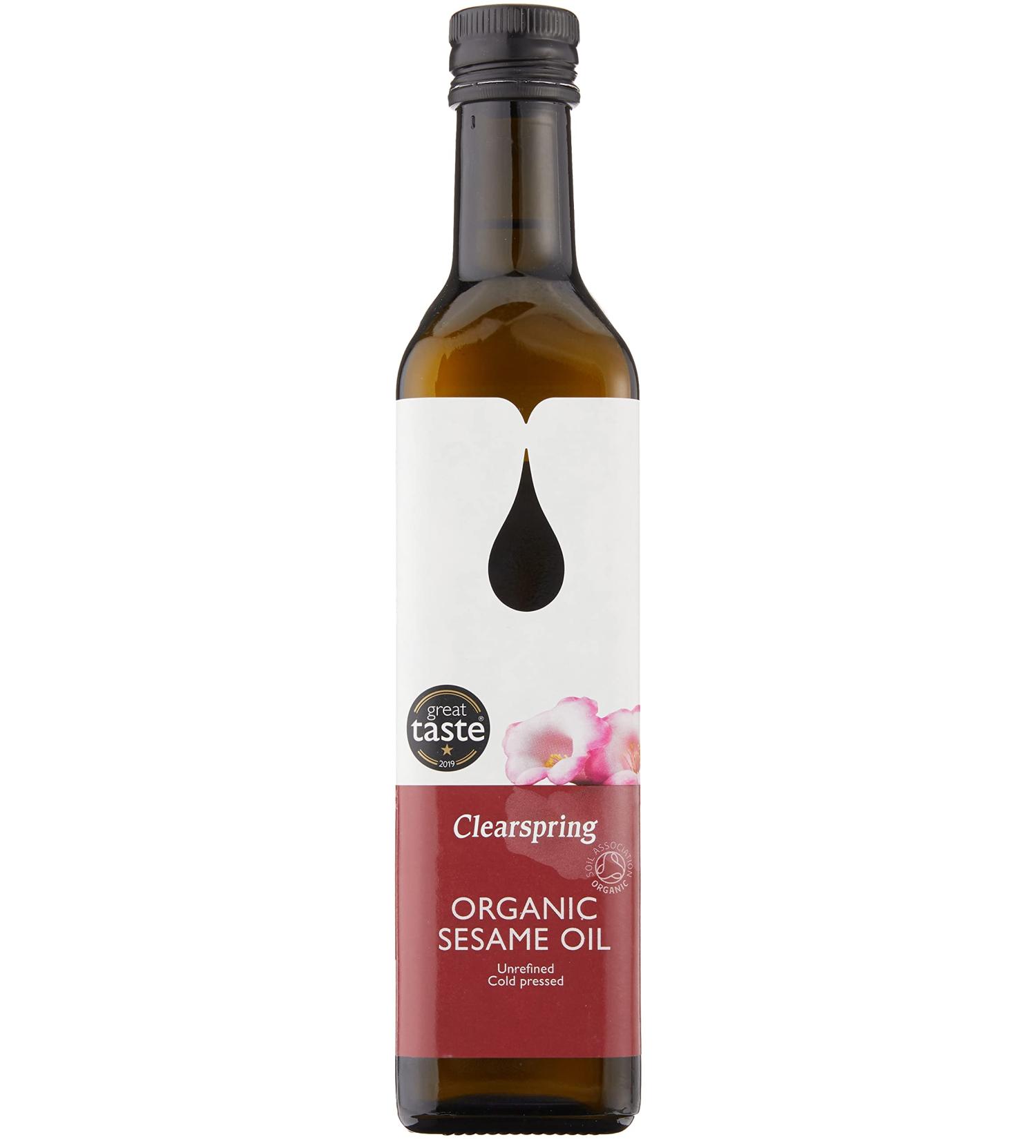 Clearspring Organic Sesame Oil 500ml - Pure Sesame Oil for Cooking - Pack of 1 - Buy Online on GoSupps.com