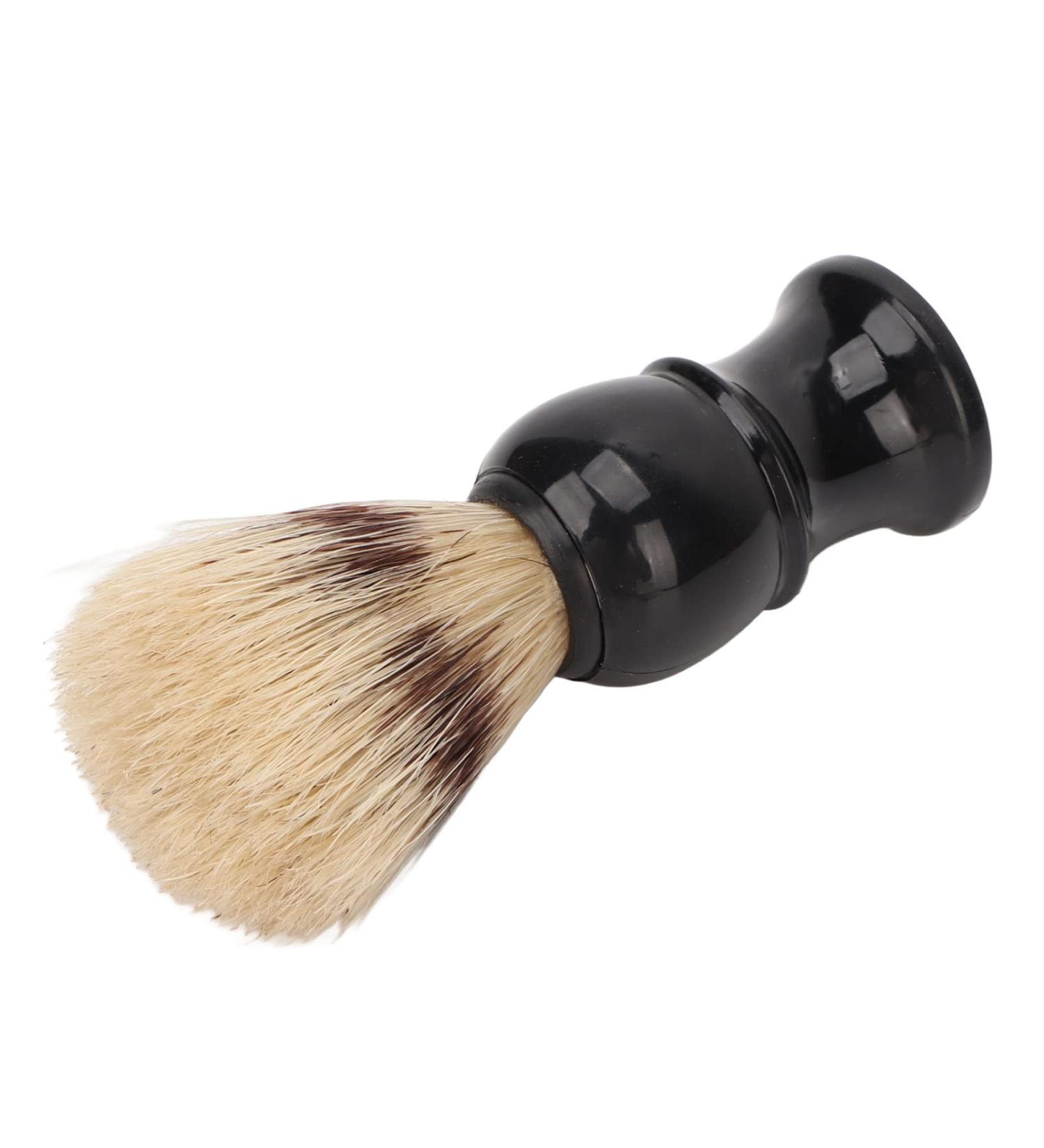 Portable Shaving Brush for Men | Curved Handle High-Quality Bristles Lightweight & Travel-Friendly - Buy Online on GoSupps.com