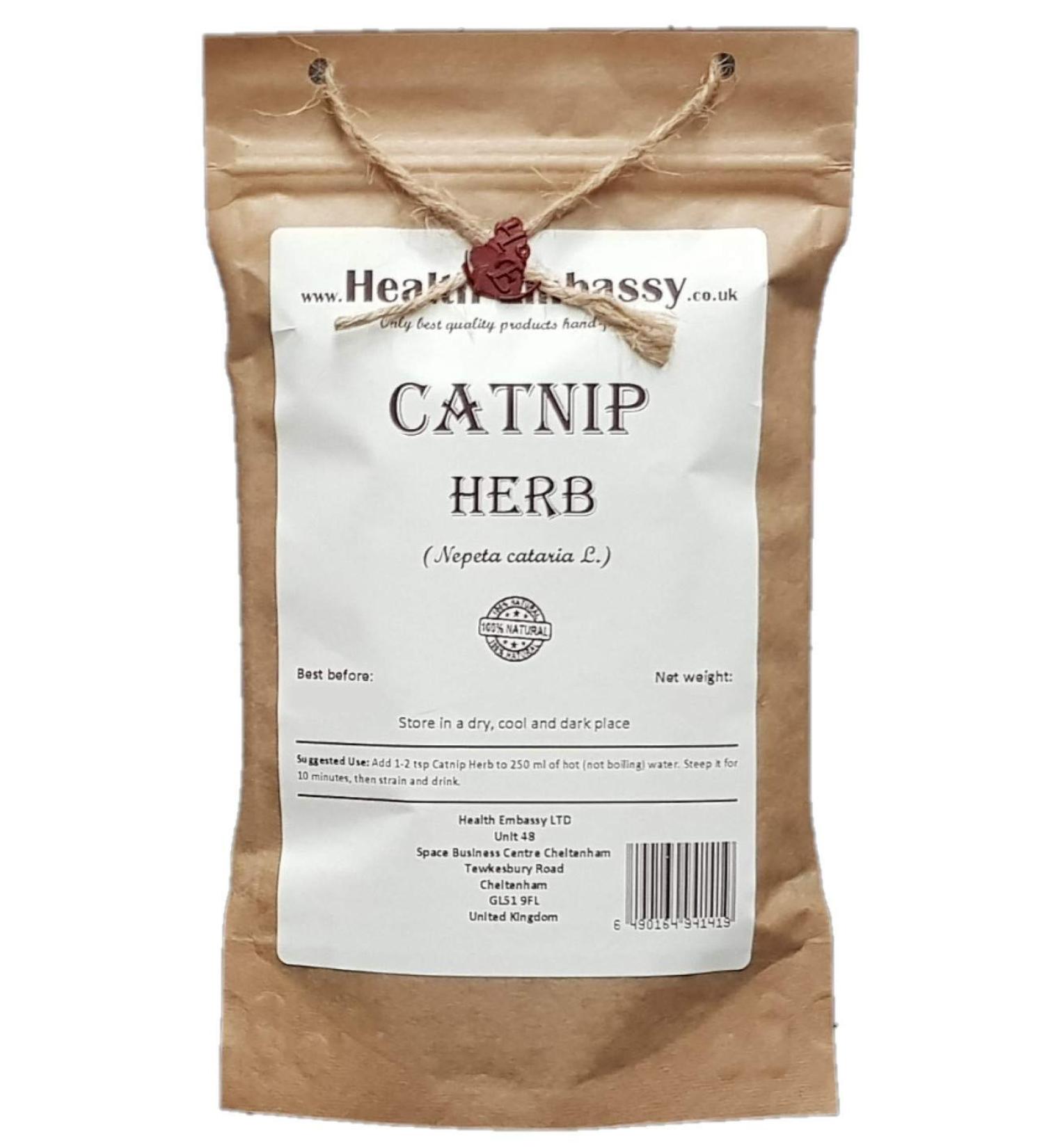 Catnip Herb Tea | Nepeta Cataria L | Cataire Herbe Tisane Health Embassy (100g) - Buy Online on GoSupps.com