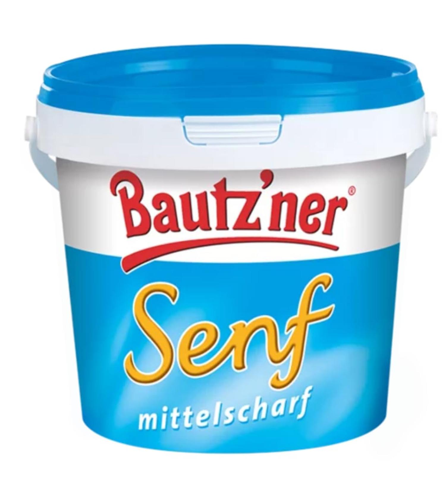 Pufai Bautz'ner Medium Sharp Mustard 1000 ml Bucket