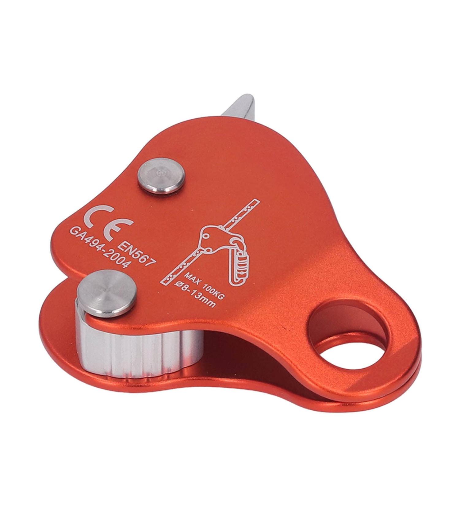 Alomejor Aluminum Alloy Climbing Rope Gripper - Self-Protecting Via Ferrata Clamp for 8-13mm Ropes - Outdoor Climbing Gear - Orange - Buy Online on GoSupps.com
