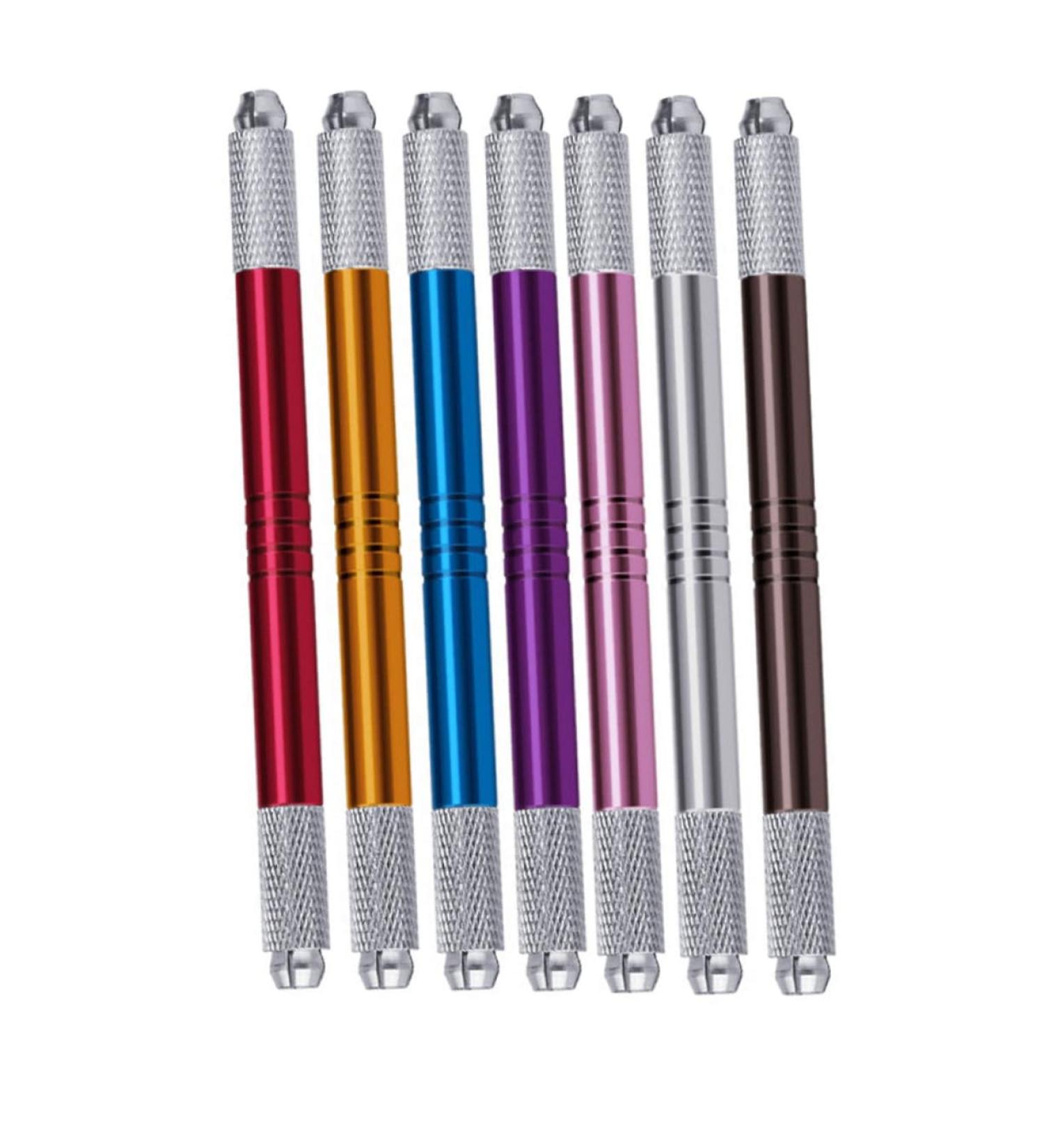 Gogogmee 7pcs Embroidery Pen Microblading Eyebrow Pen Eyebrow Needle Pen Pen Aluminum Alloy - Buy Online on GoSupps.com