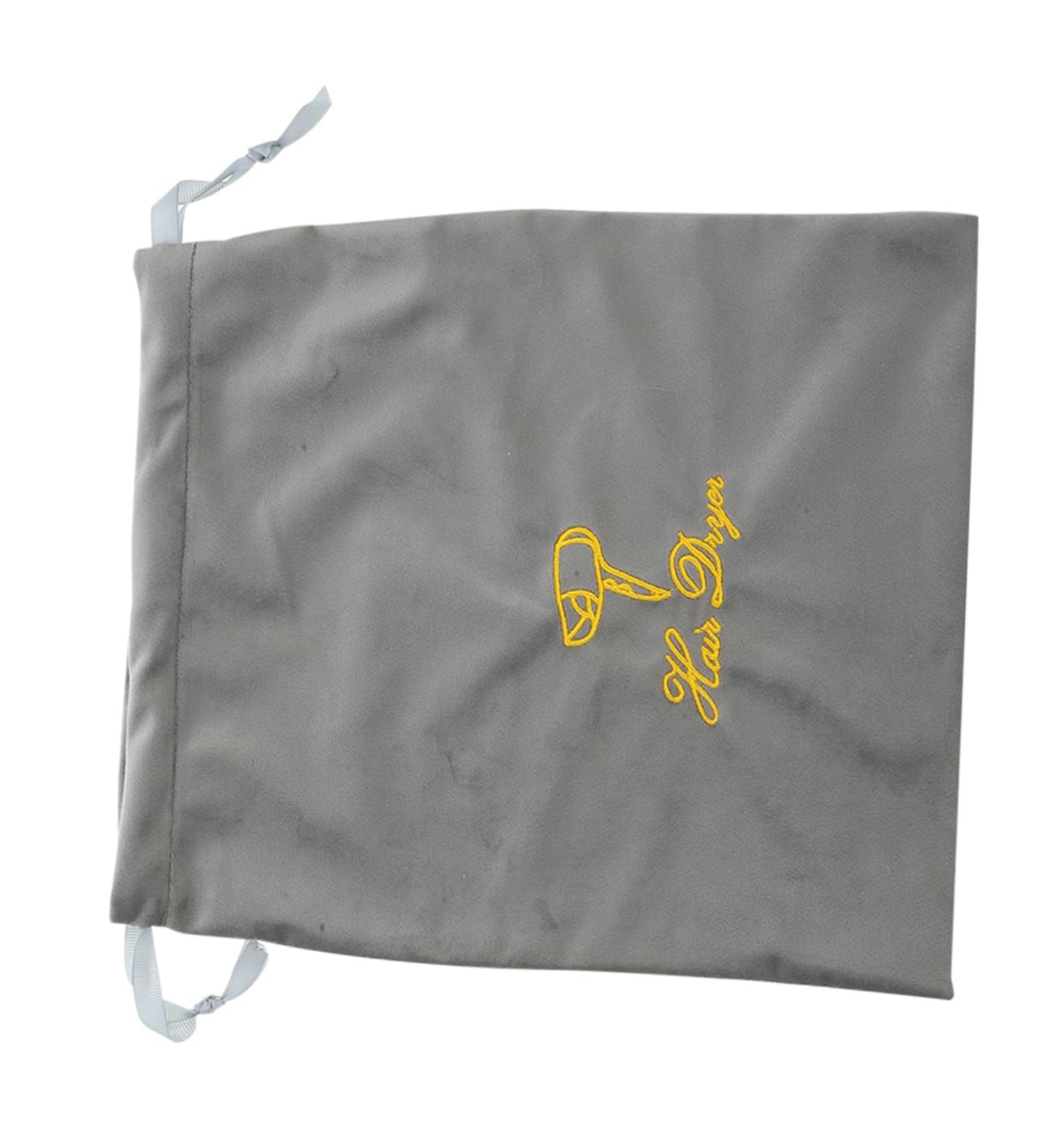 Healeved Fabric Hair Dryer Bag Drawstring Hair Dryer Travel Pouch Hair Dryer Storage Grey 30.00X25.00X0.50CM Grey - Buy Online on GoSupps.com