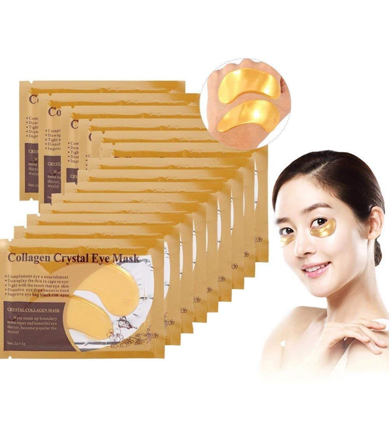 ZJchao Collagen Eye Masks - 50 Pairs Premium Pads for Dark Circles Puffiness & Anti-Aging | Moisture Boost Eye Patches - Buy Online on GoSupps.com