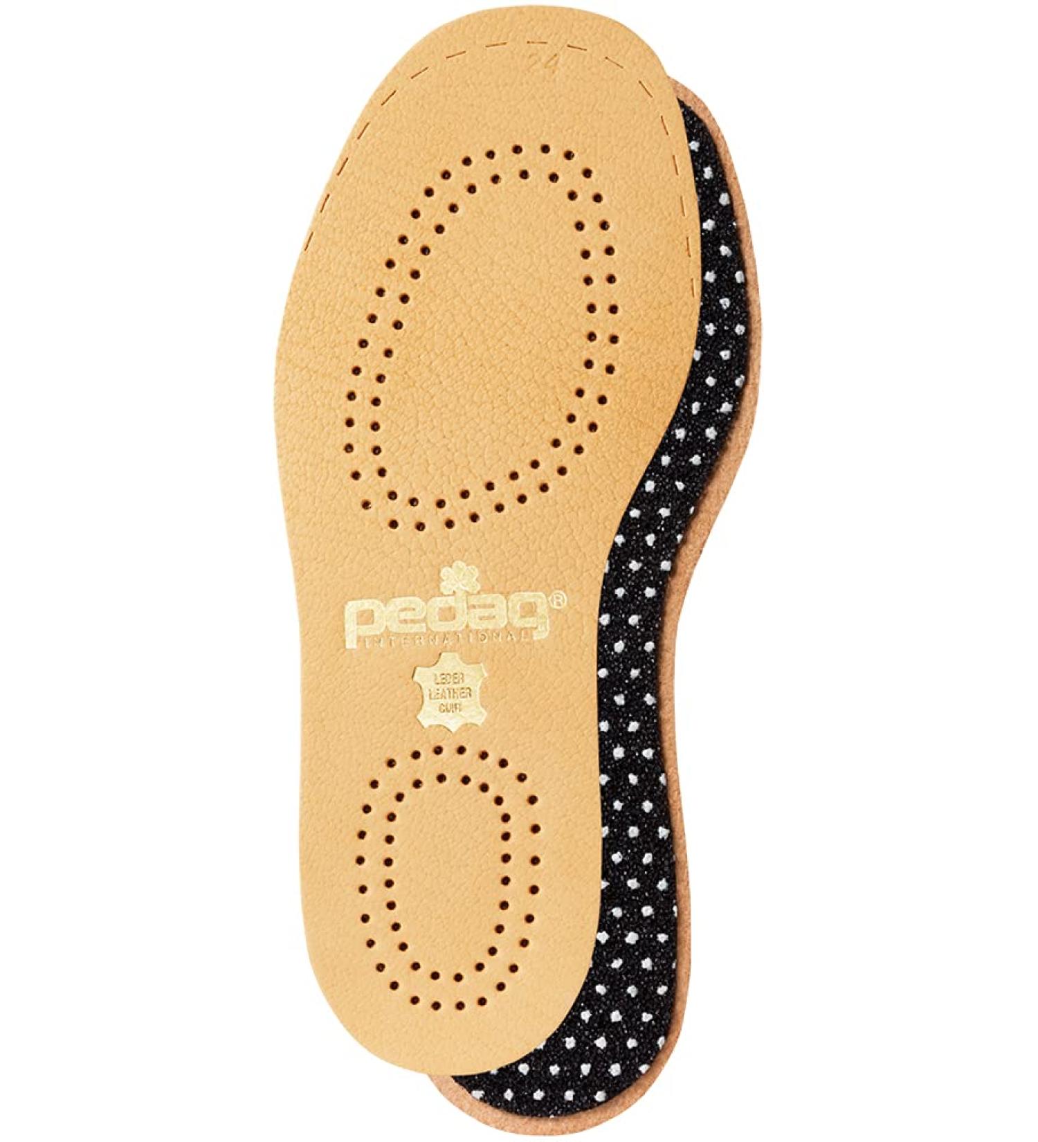 Pedag 1101 Naturally Tanned Leather Insole for Children with Activated Charcoal - Big Kid's Size 2.5-3.5/EU 34-35 - Buy Online on GoSupps.com