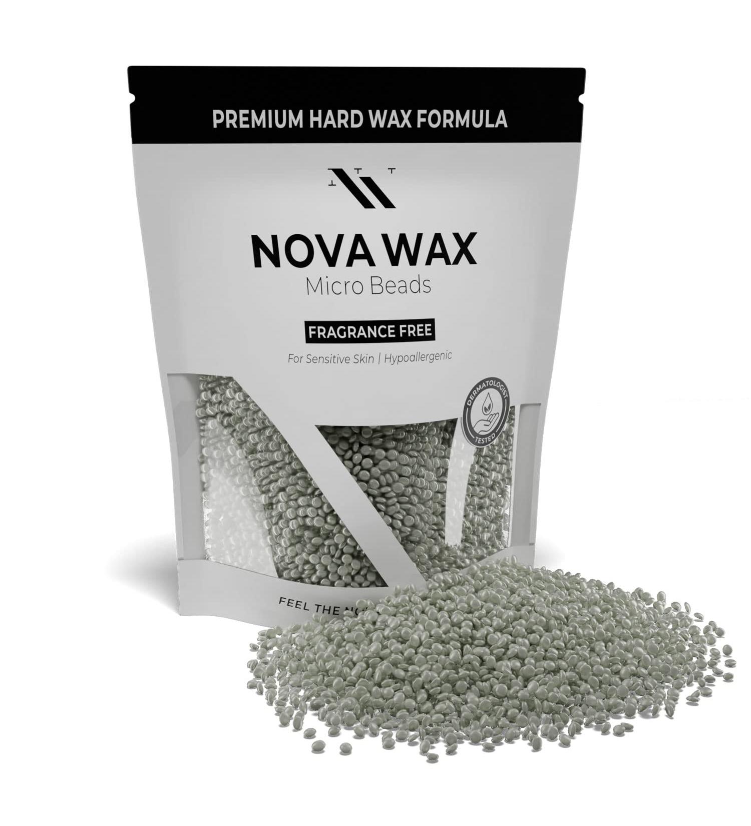 Nova Wax 1000g - Professional Hard Wax Beads 2.2 lb Bag | Unscented Hair Removal Beans Refills - Creamy & Elastic Formula for Estheticians | Salon Waxing Supplies - Buy Online on GoSupps.com