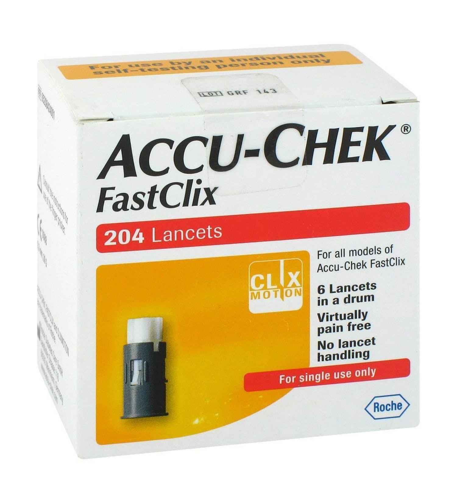ACCU-CHEK FASTCLIX 200 PLUS 4 LANCETS - 200