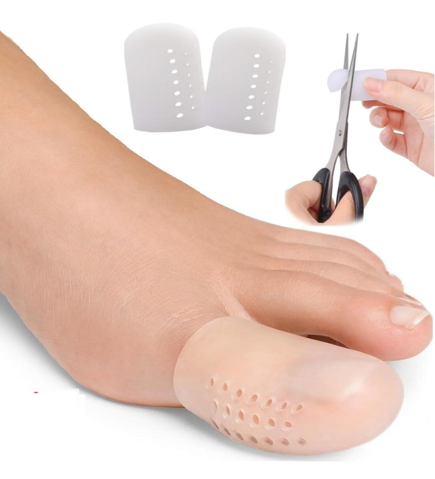 10 Pcs Big Toe Cap Breathable Toe Protector Toe Cover Sleeves with Holes Provides Relief from Missing or Ingrown Toenails Cracked Big Toe Corns Blisters Hammer Toes Toe Rubber Reduce Friction - Buy Online on GoSupps.com