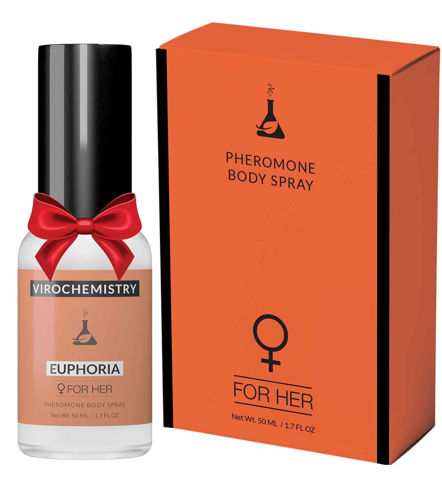 Pheromones For Women (EUPHORIA) Body Spray - Elegant Ultra Strength Organic Human Pheromones Fragrance Body Spray 50mL - Human Grade Pheromones to Attract Men  - Buy Online on GoSupps.com
