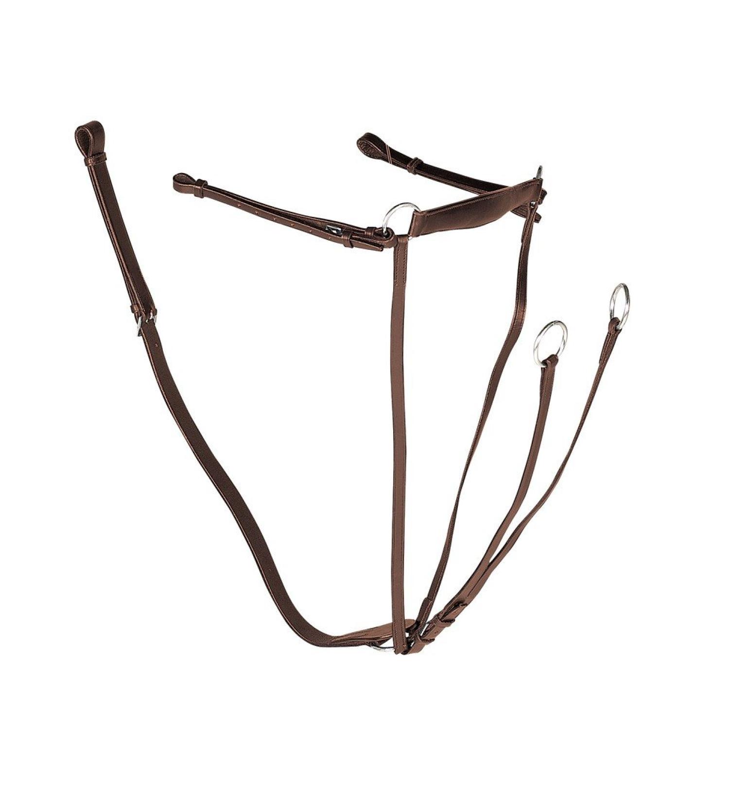 Gallop Economy Leather Breastplate Martingale Full Size Brown