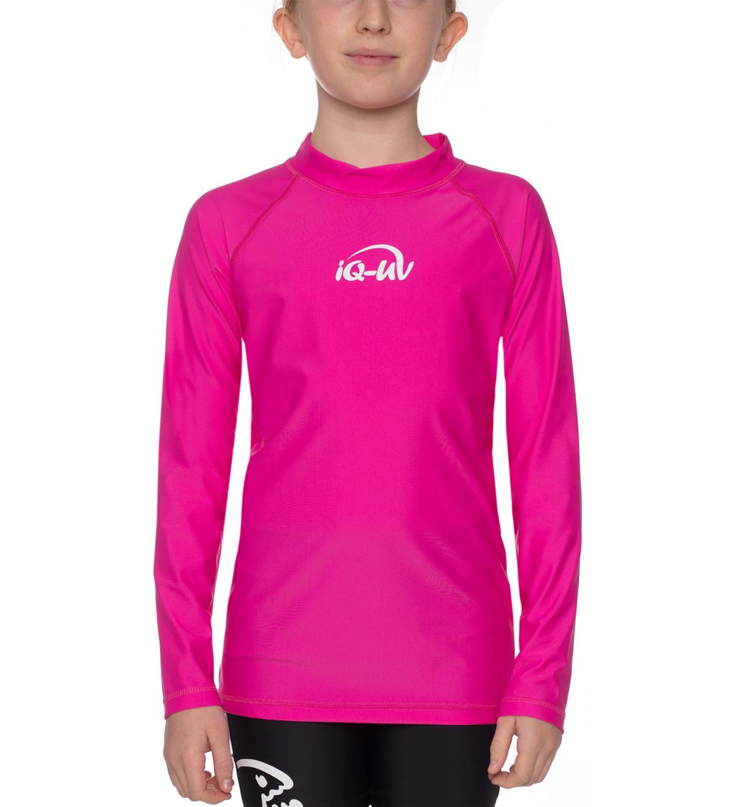 iQ-UV Girls Long Sleeve UV Protection T-Shirt - Rash Guard 152-158 in Rose (Pink) - Ideal for Active Play & Sun Safety - Buy Online on GoSupps.com