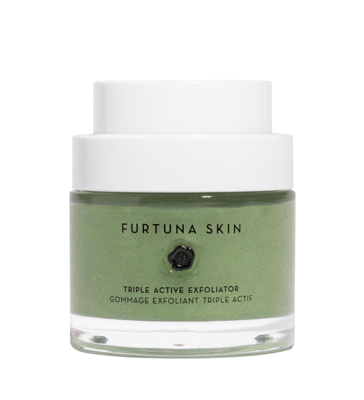Furtuna Skin Triple Action Exfoliator - Olive-Infused Facial Scrub for All Skin Types | Vegan & Smooth Skin - 80ml - Buy Online on GoSupps.com