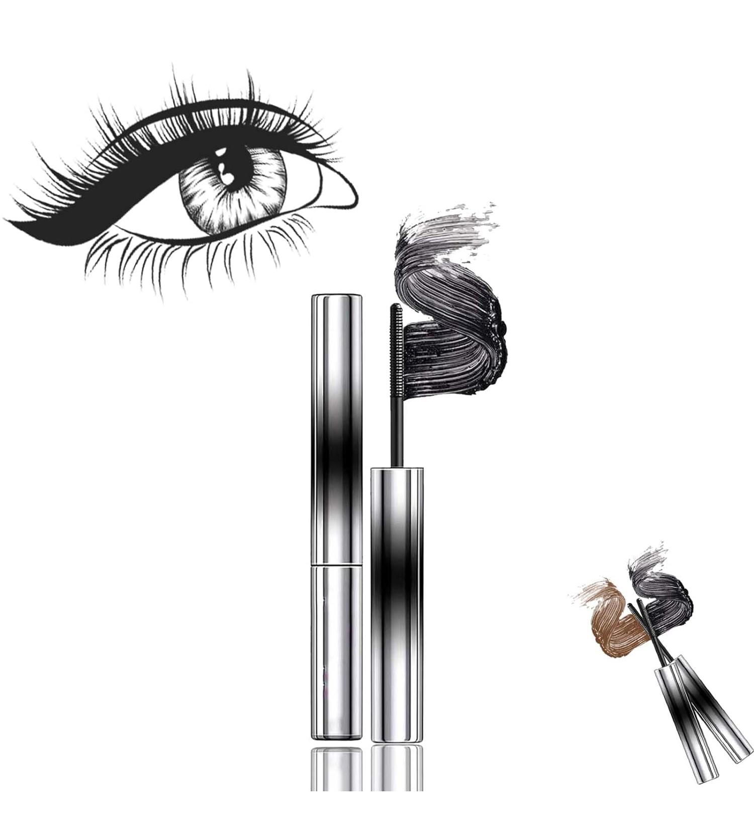 Olivia Blaire Iron Wand Mascara Bristleless Metal Rod Mascara Judy Doll Mascara 3d Curling Eyelash Iron Mascara Waterproof Flake Proof Long Lasting (Black) - Buy Online on GoSupps.com