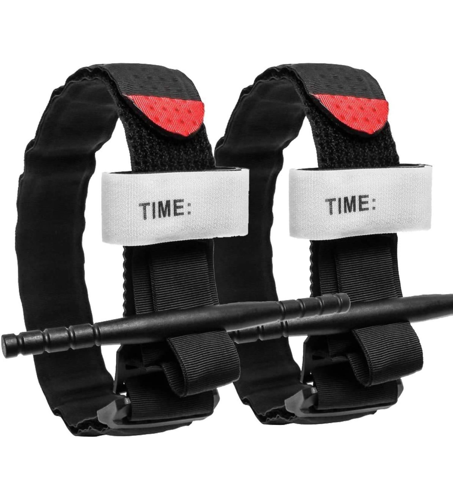 Feloyal Tourniquet Set - Tactical Emergency Accessories for Hiking & Hunting | Blood Loss Control - Black (2 Pack) - Buy Online on GoSupps.com
