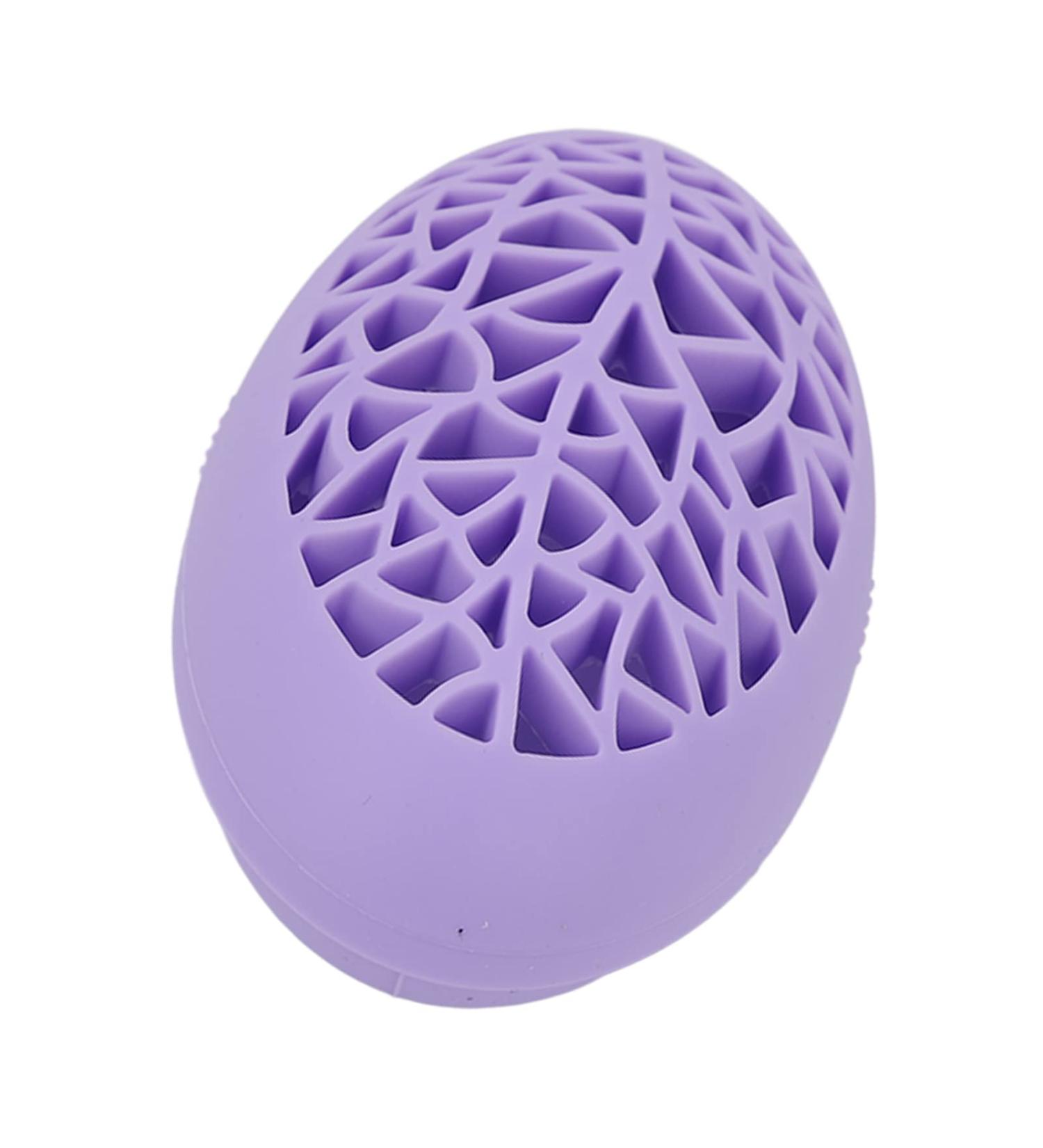 DAUZ Makeup Brush Rack & Cleaning Mat - Ergonomic Reusable & Portable for Women (Purple) - Perfect for Home Use - Buy Online on GoSupps.com