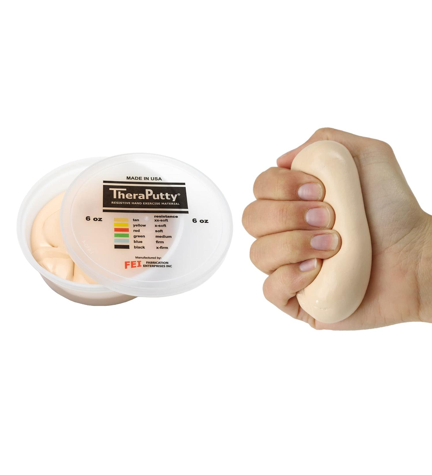CanDo Theraputty 170g Tan - Extra Soft Therapy Plasticine 6oz - Buy Online on GoSupps.com