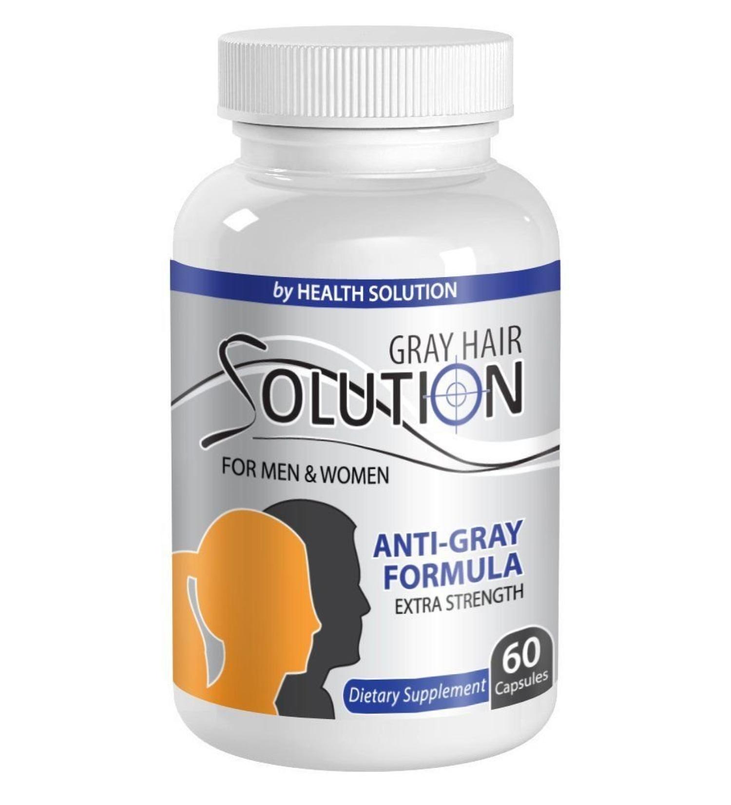 Vitamin b6 for Hair - Gray Hair Solution for Men and Women - Healthy Hair Vitamins - Anti Gray Hair Pills - Anti Gray Hair Supplement - Anti Gray Hair Vitamins - Hair Support - 1 Bottle 60 Capsules - Buy Online on GoSupps.com
