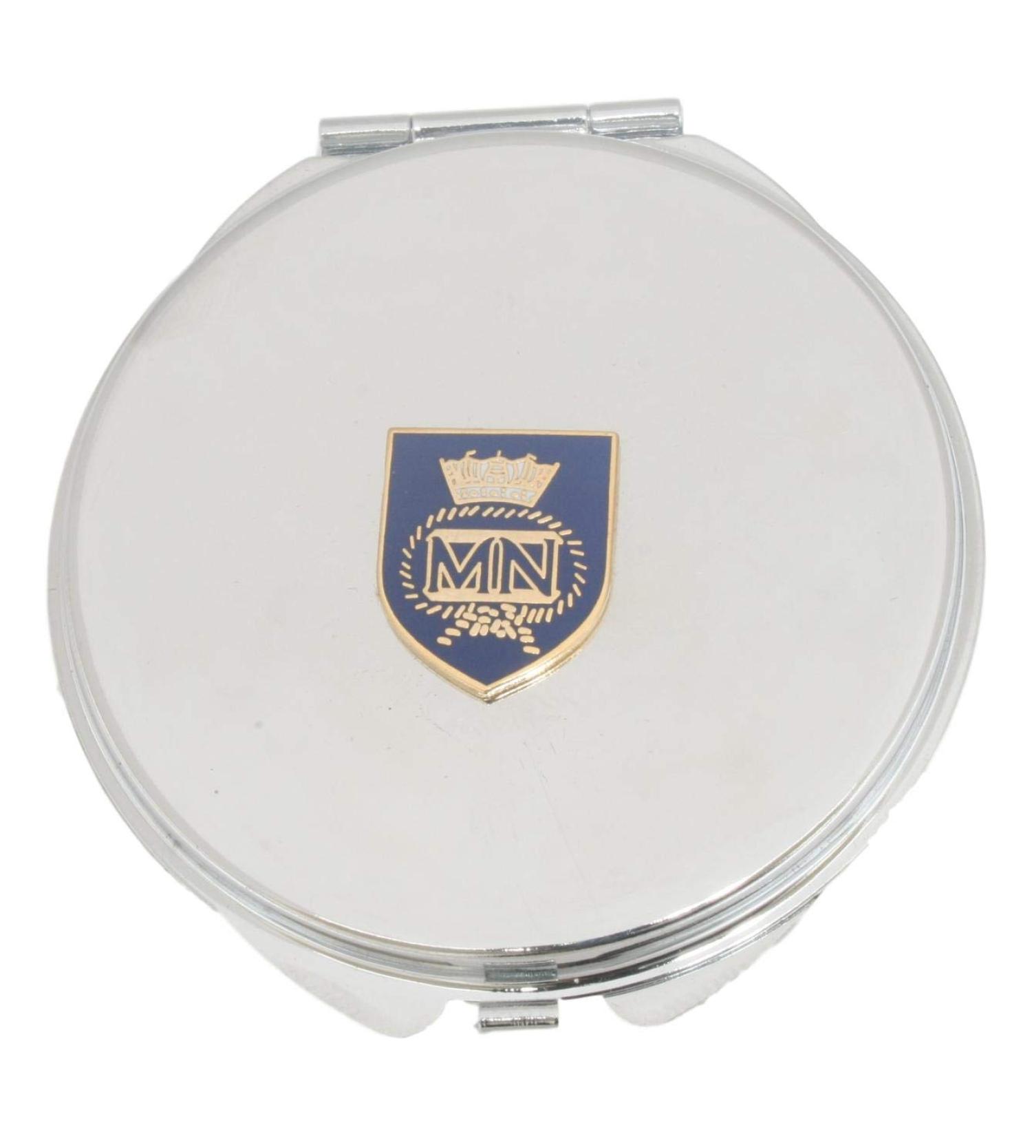 MN Shield Merchant Navy Compact Mirror Handbag Gift With Free Engraving ME58 - Buy Online on GoSupps.com