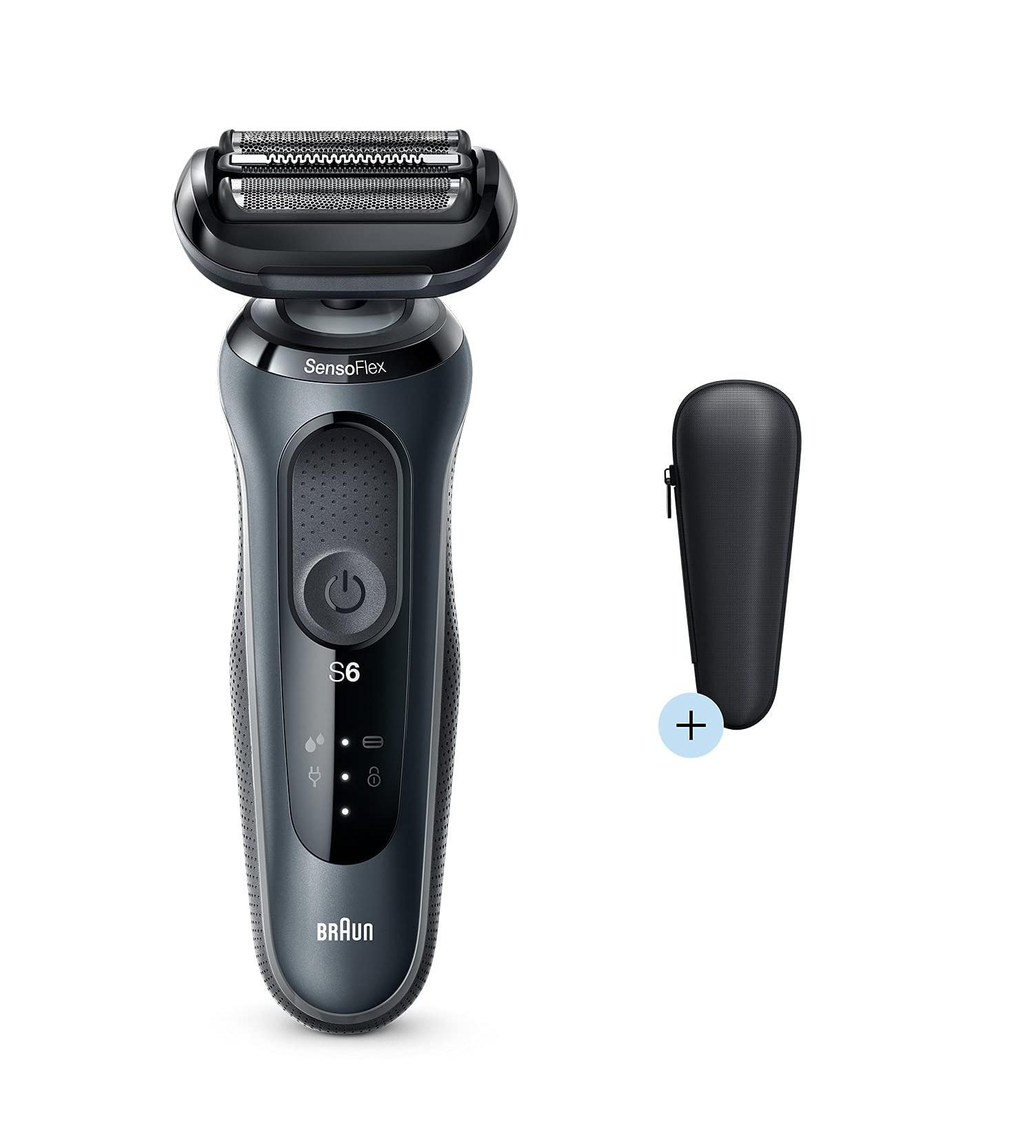 Braun Series 6 60-N1000S Shaver - Premium Grey Electric Razor for Smooth Shaving | International Shipping Available - Buy Online on GoSupps.com