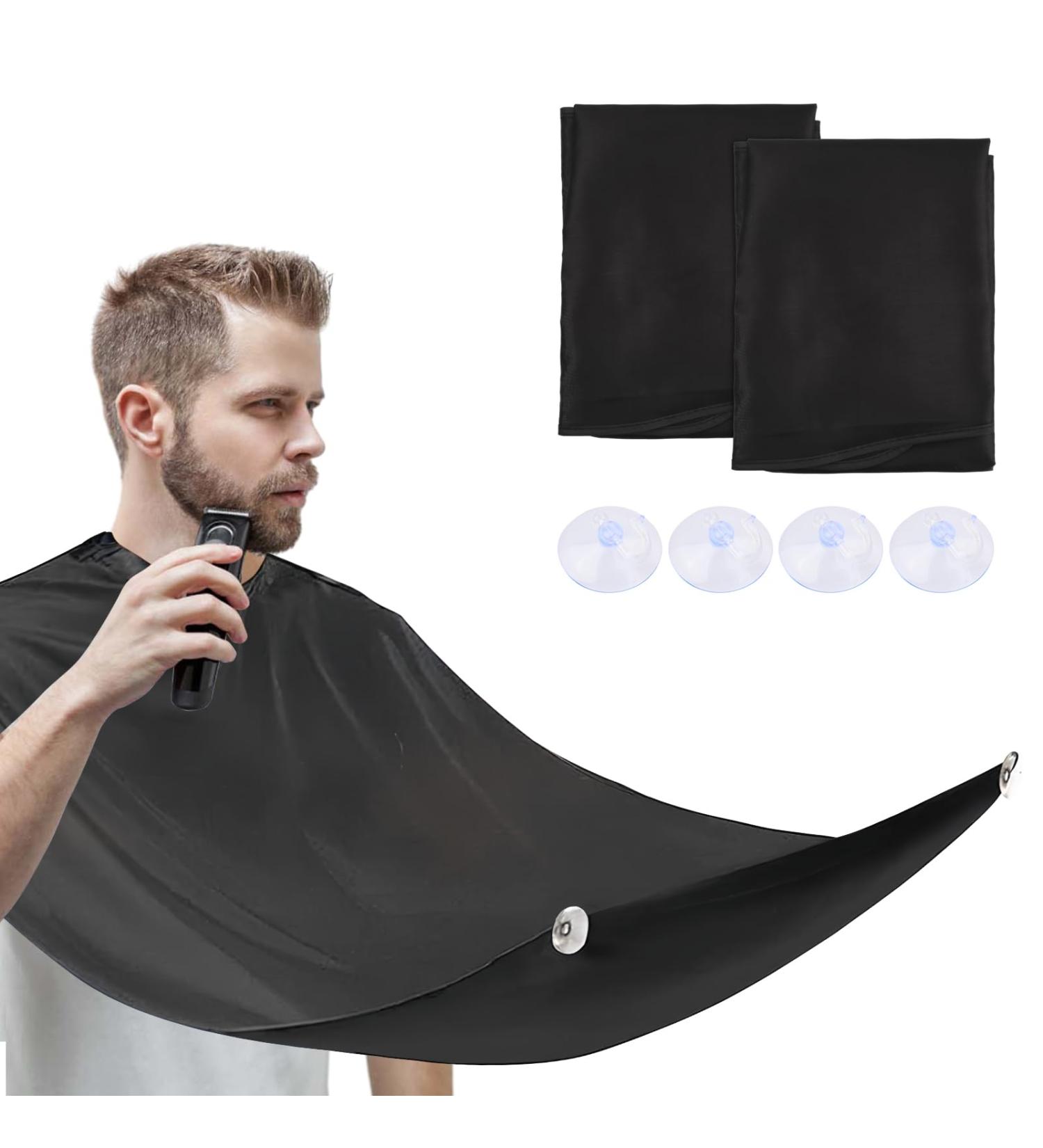 Catime Beard Shave Apron Set - Waterproof Black & White Cloak for Men | Ideal Razor Gifts - Buy Online on GoSupps.com