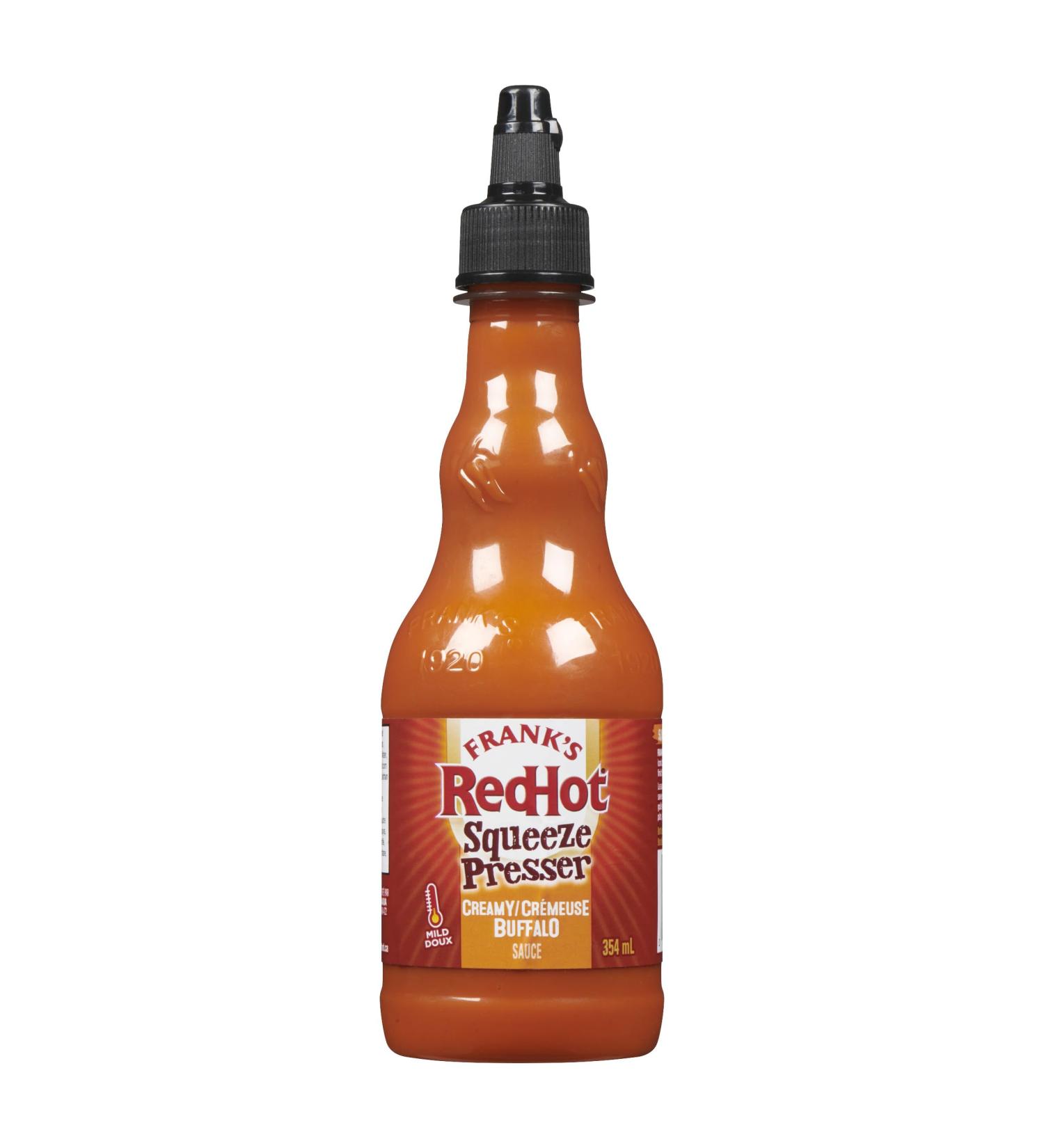 Frank's Redhot Hot Sauce Creamy Buffalo Sauce Squeeze 354ml (pack of 1) - Buy Online on GoSupps.com