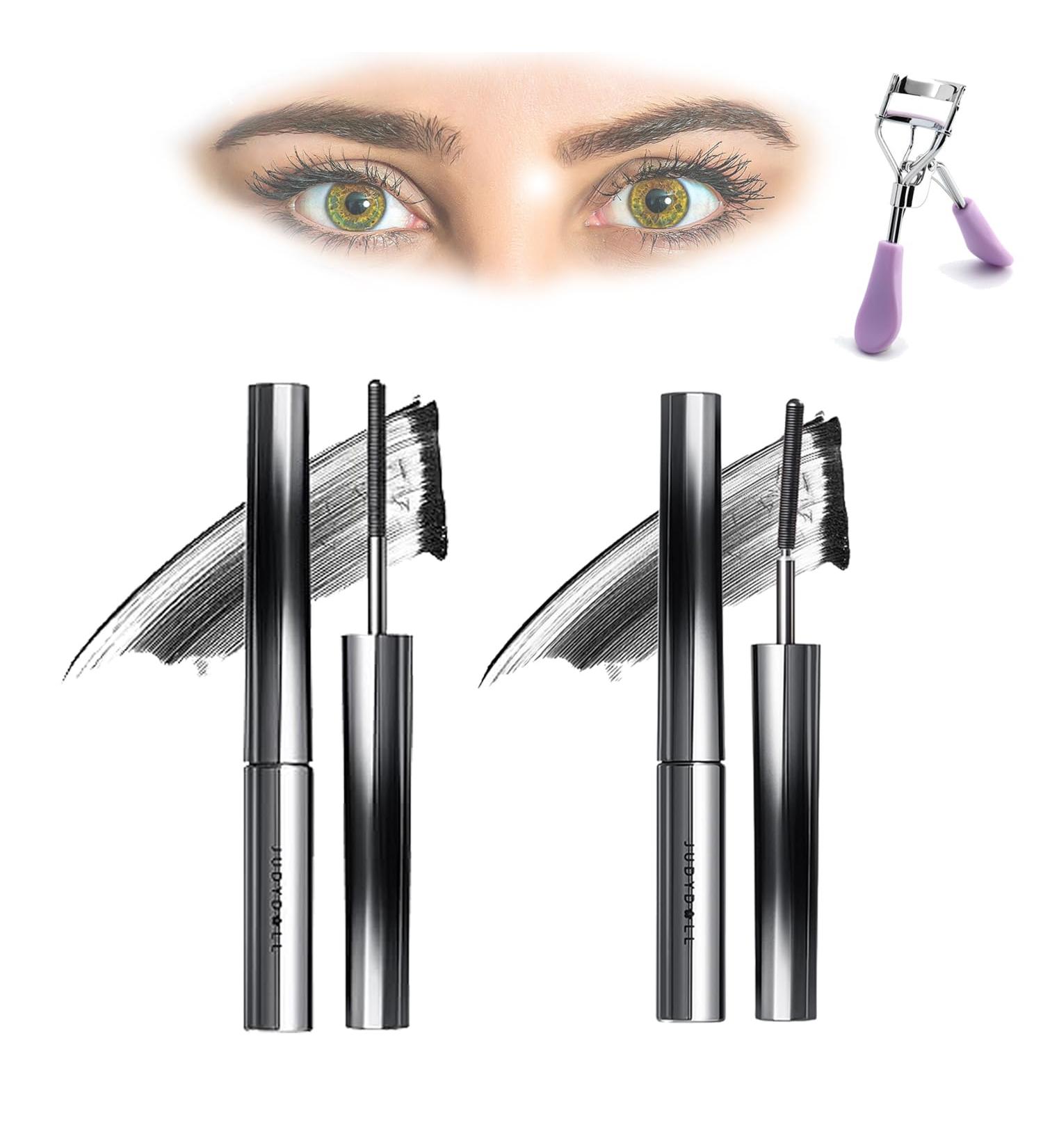 Judydoll Mascara Judy Doll Mascara Judy Doll Iron Brush Mascara Judydoll - 3D Curling Eyelash Iron Mascara Judydoll Iron Mascara Judydoll Iron Strong Mascara (Classic Black+Slightly Curved Black) - Buy Online on GoSupps.com