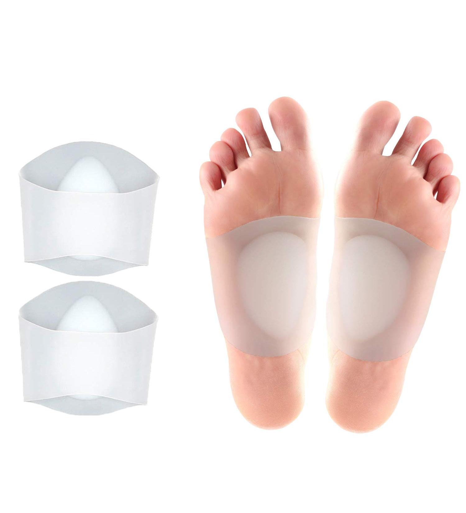 Arch Support Gel Pads for Plantar Fasciitis & Flat Feet - Pain Relief Sleeves for Men & Women - Buy Online on GoSupps.com