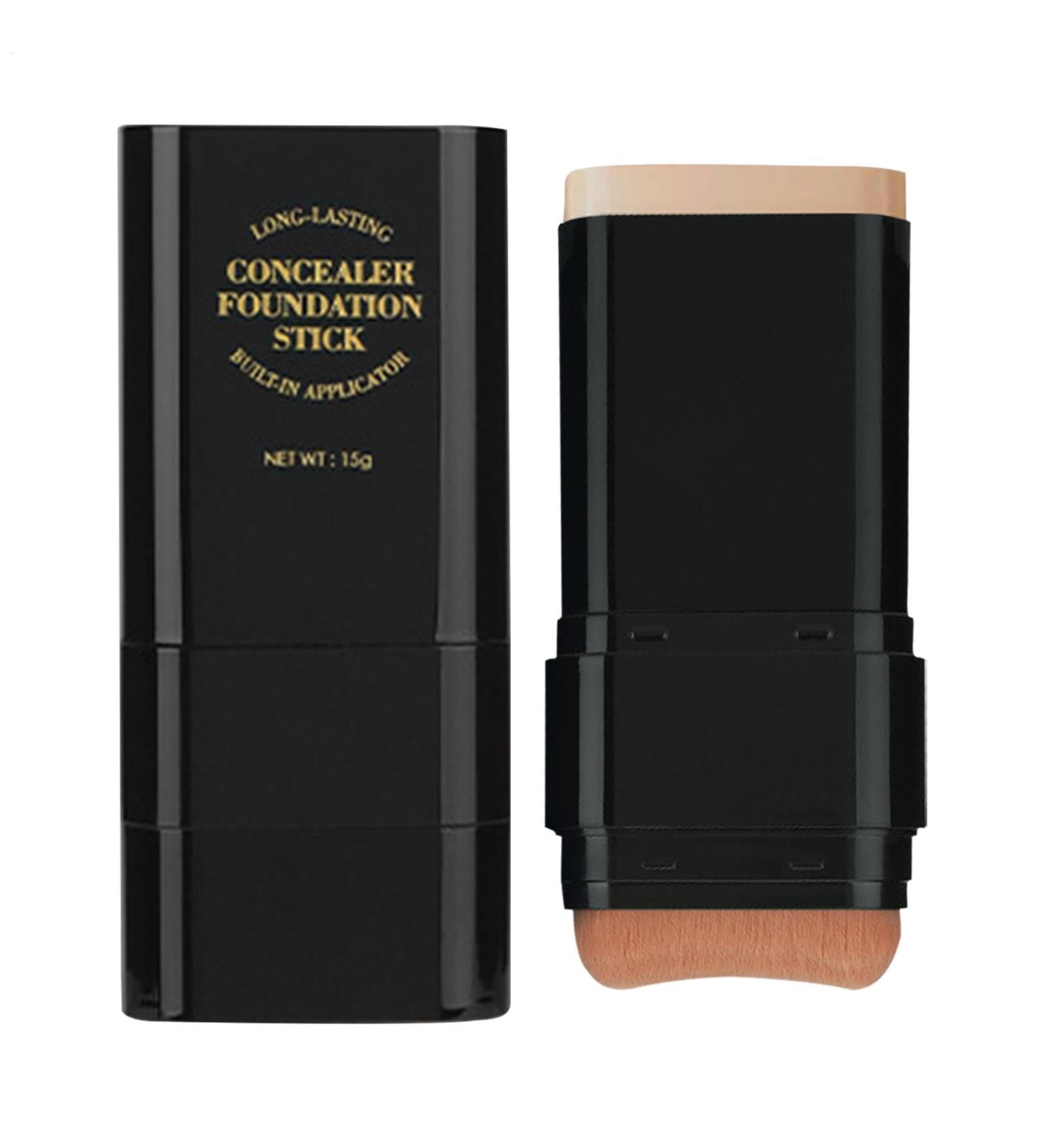 Full Coverage Stick Foundation Stick Foundation Full Coverage - 15G Moisturizing Foundation for Women | Double Headed Long-Lasting Face Concealer Cream for Girls - Buy Online on GoSupps.com