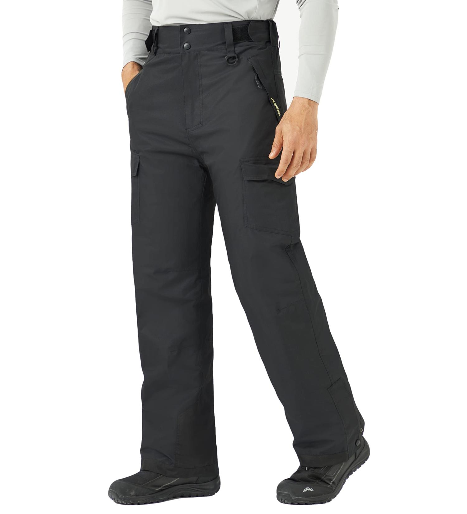 WULFUL Men's Waterproof Insulated Ski Snow Pants Black - X-Large (40-42) - 30L - Buy Online on GoSupps.com