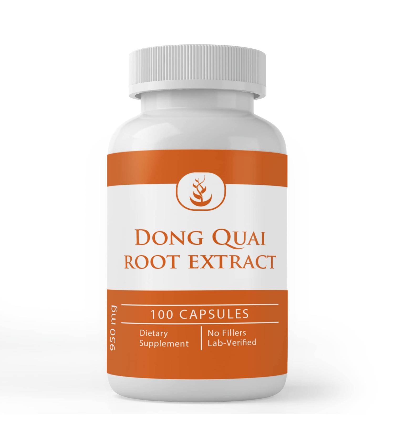 Dong Quai Root Extract Capsules - 100 Count | Pure Ingredients, No Additives | Lab Verified - Buy Online on GoSupps.com