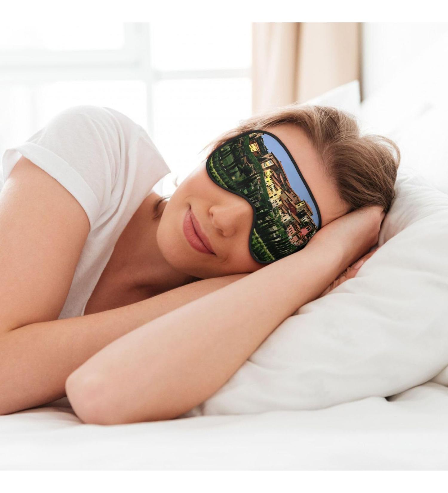 Buy Italy-Tuscan Print Soft Eye Mask | Travel & Sleep Eye Cover for Men & Women - Buy Online on GoSupps.com
