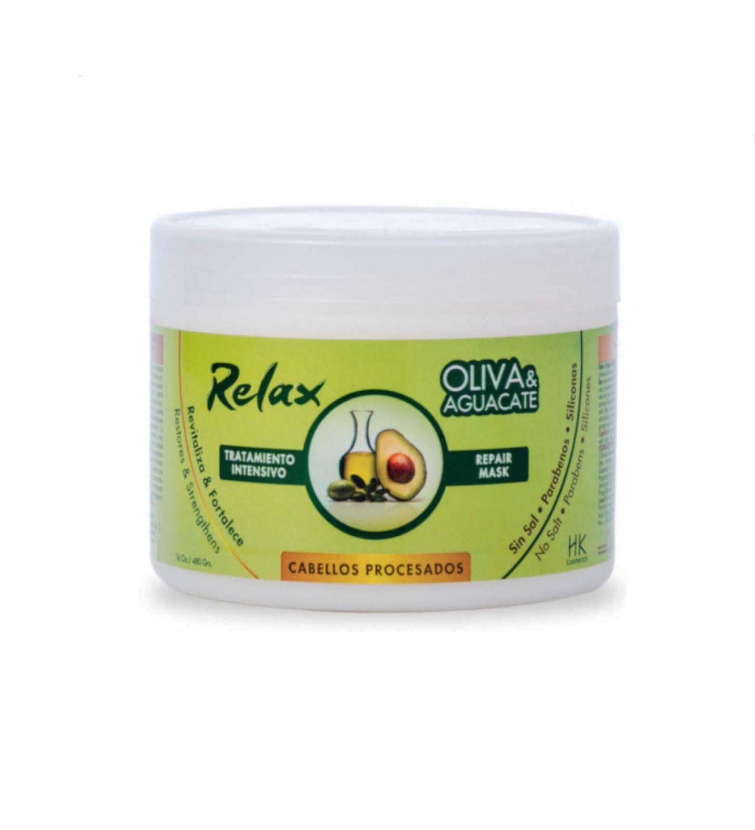 Relax Olive and Avocado Intensive Repair Mask Treatment for Processed HairFF