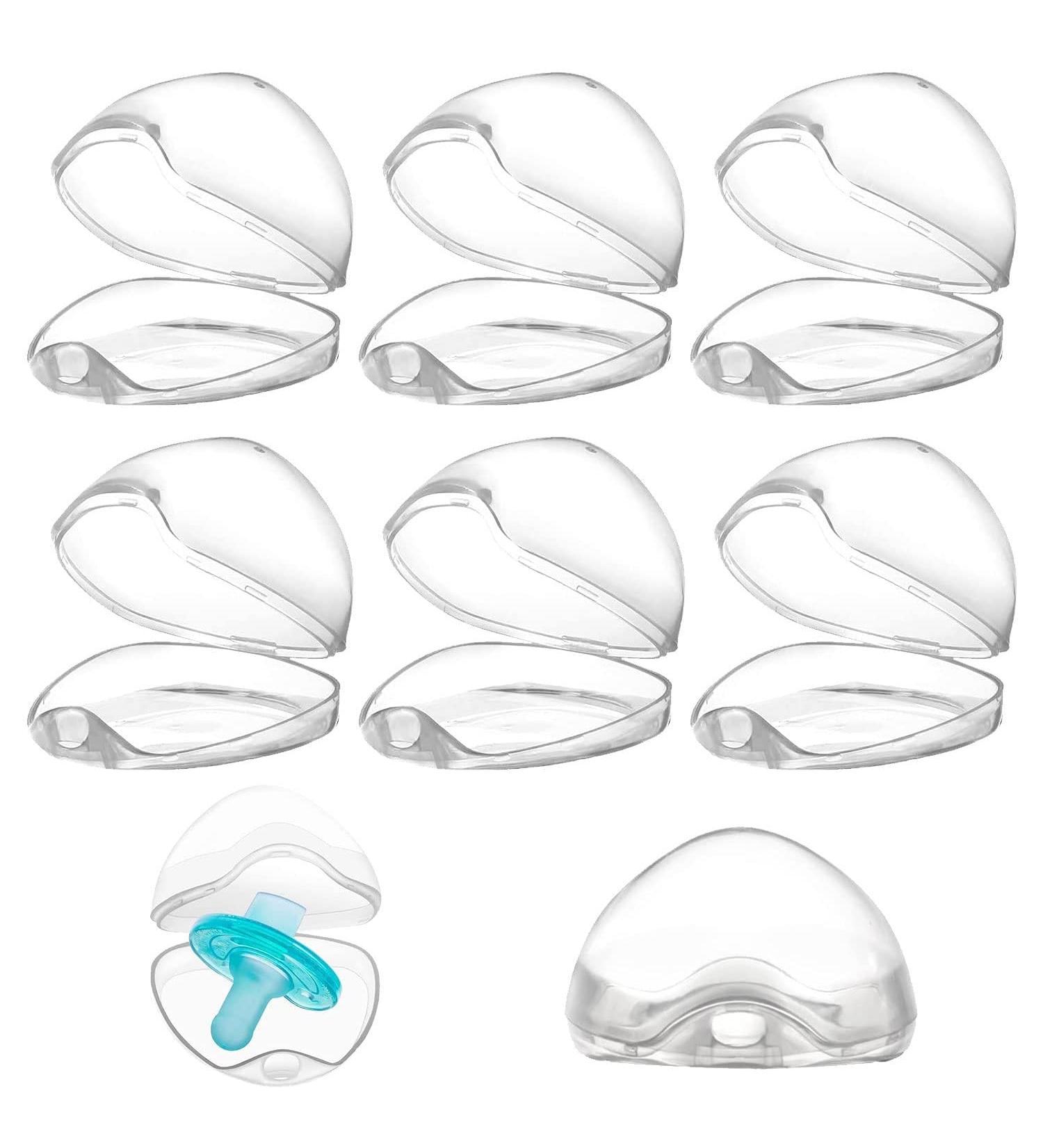 6 PCs Transparent Pacifier Box - Portable & Dustproof Storage Container for Babies - Buy Online on GoSupps.com