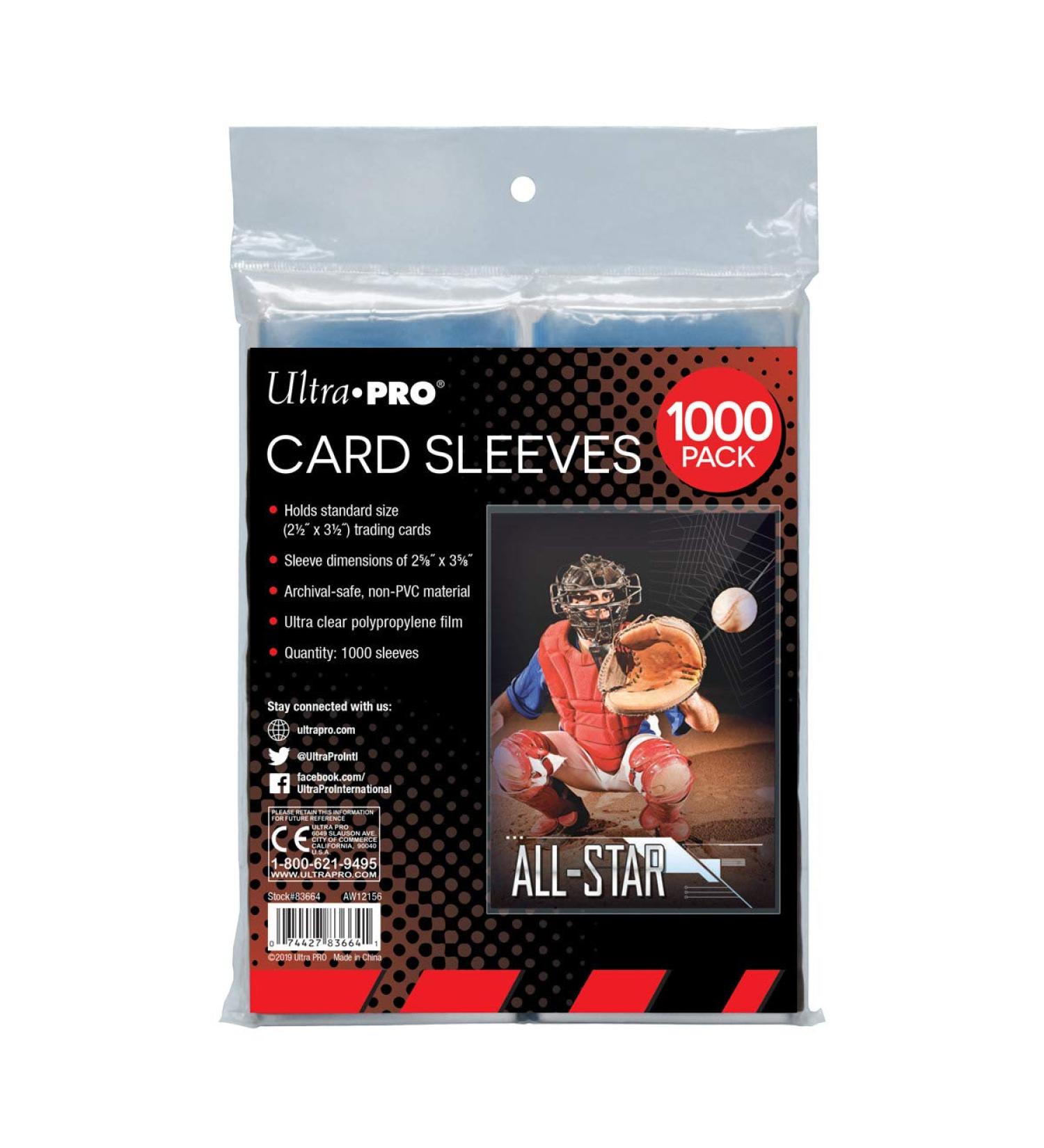 Ultra Pro Clear Card Sleeves (1000 Count) for Standard Trading Cards - Shop Now - Buy Online on GoSupps.com