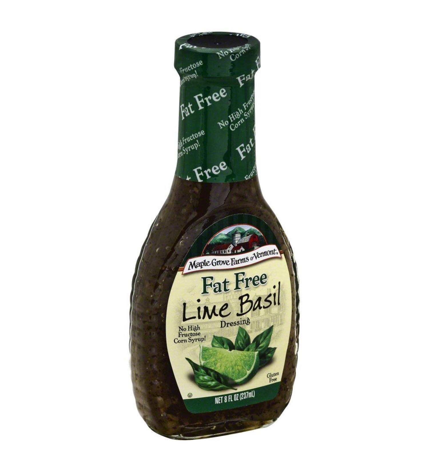 Maple Grove Farms - Fat Free Salad Dressing - Lime Basil - 8 oz.