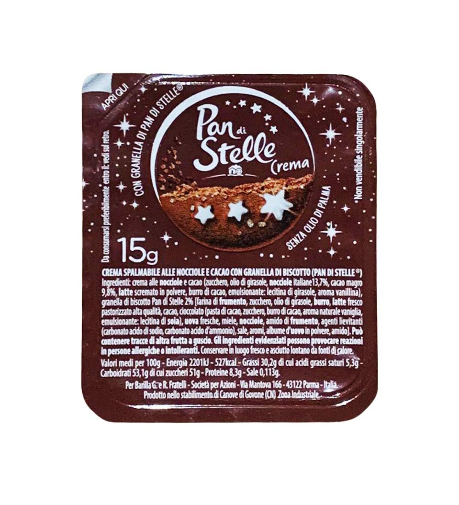  Pan di Stelle Pan di Stelle - 126 single portion of hazelnut and cocoa health cream with 15g biscuit grain - Buy Online on GoSupps.com