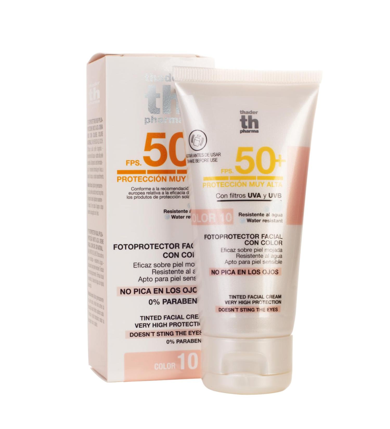 Thader Th Pharma Photo Face Protector with Color SPF50+ 50 ml (No. 10) - Buy Online on GoSupps.com