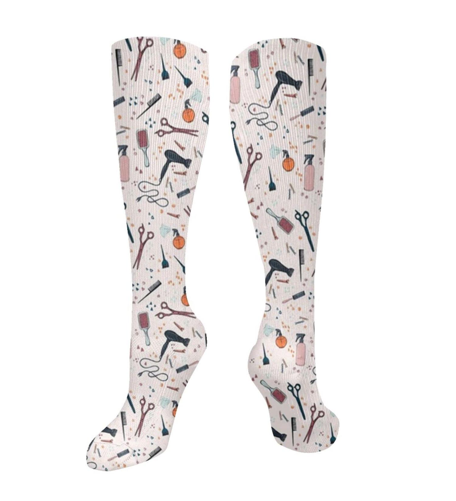 Compression Socks for Men & Women | 15-20 mmHg Circulation Support for Running & Cycling | Best Hairdressing Tools - Buy Online on GoSupps.com