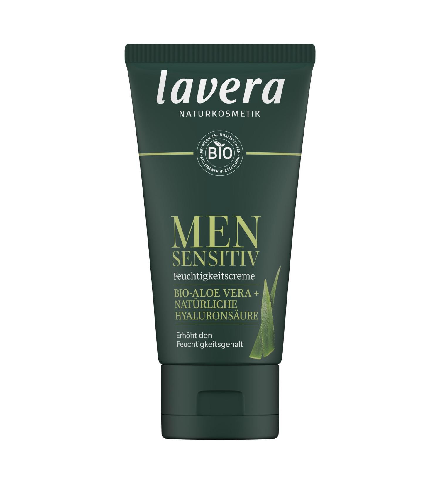 Laverana Co KG lavera Men Sensitive Moisturizer for sensitive skin soft and refreshing helps with itching vegan natural cosmetics 50 ml Successor
