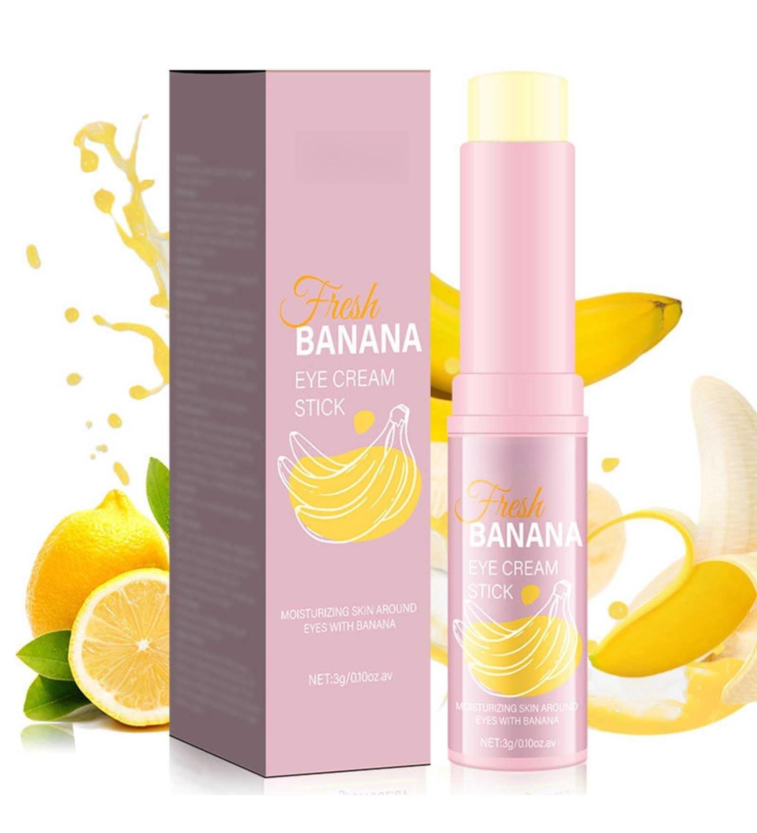 Banana Eye Cream Anti Aging Eye Cream for Fine Lines Eye Bags Dark Circles and Puffiness Hydrating Under Eye Cream with Retinol Vitamin E Vitamin C Skin Care & Lifts(2PCS) - Buy Online on GoSupps.com