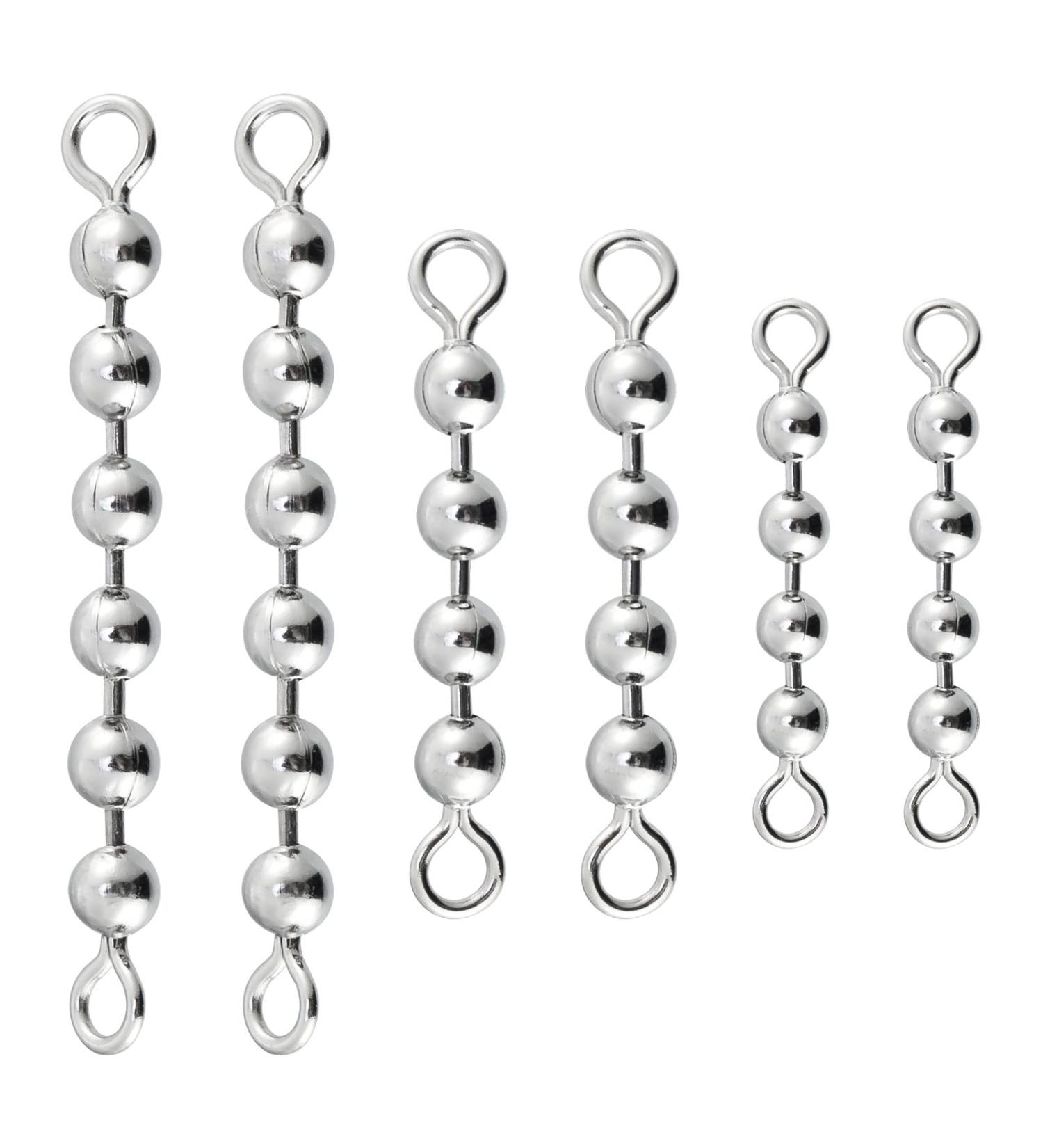 Alwonder 50 Pack Bead Chain Swivels - High Speed Catfish Fishing Swivels - 6 Beads - 3/16 - 50 Packs - Buy Online on GoSupps.com