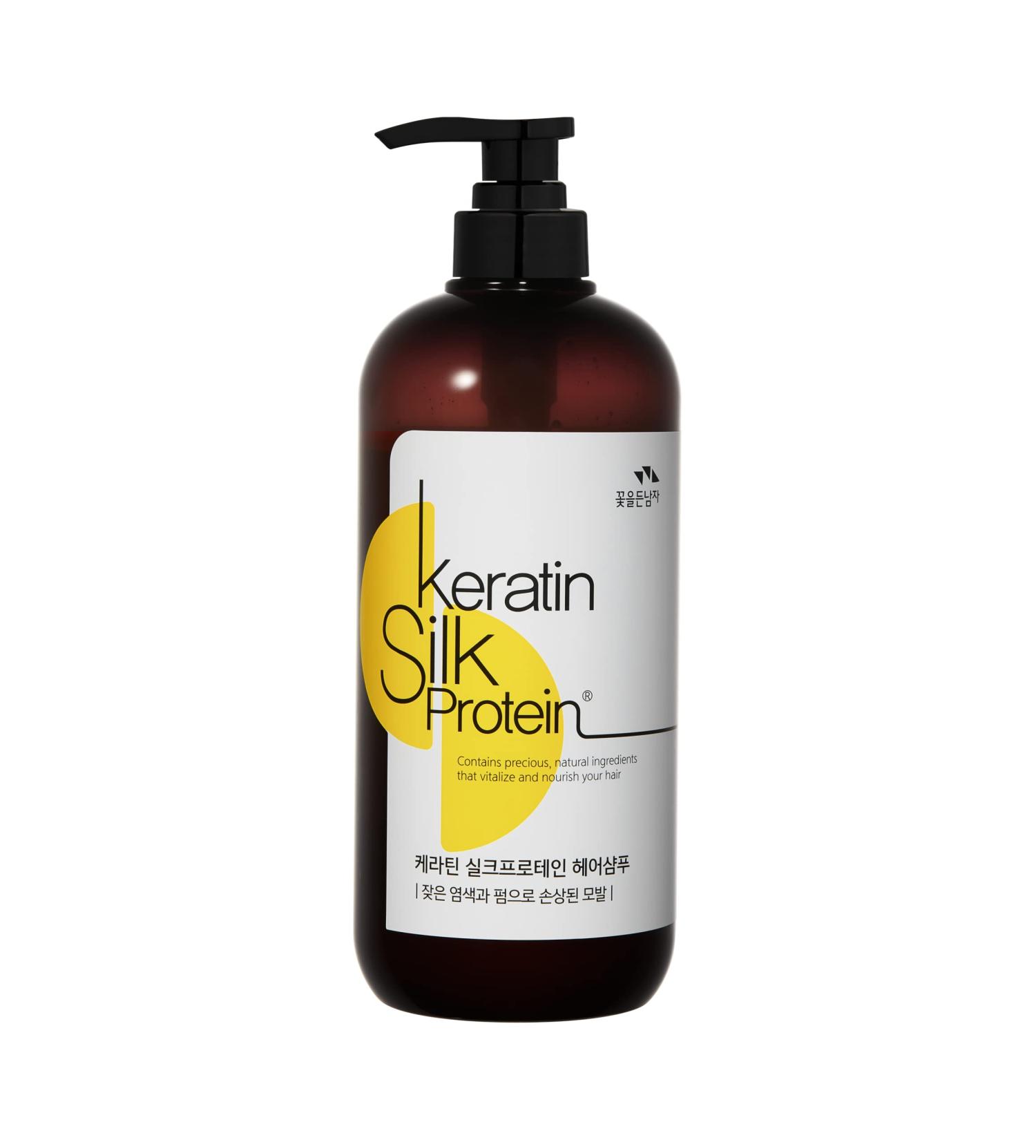 KERATIN SILK PROTEIN HAIR SHAMPOO 700ml - Nourishing & Repairing Shampoo for Healthy Hair | International Shipping - Buy Online on GoSupps.com